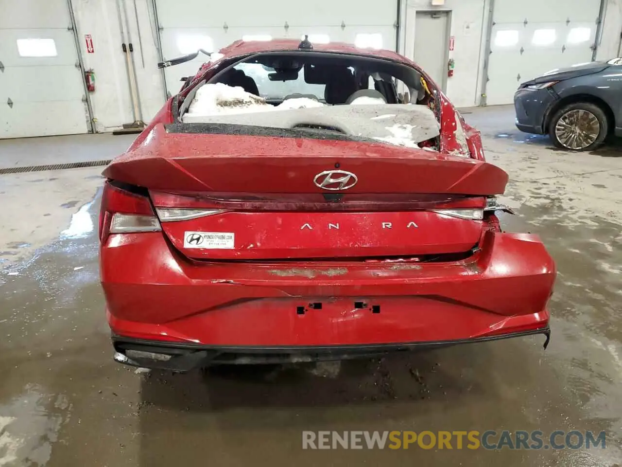 6 fotografías del automóvil dañado KMHLM4AG5NU350241 HYUNDAI ELANTRA 2022