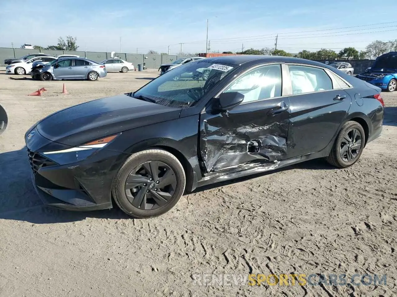 1 fotografías del automóvil dañado KMHLM4AG6NU218346 HYUNDAI ELANTRA 2022