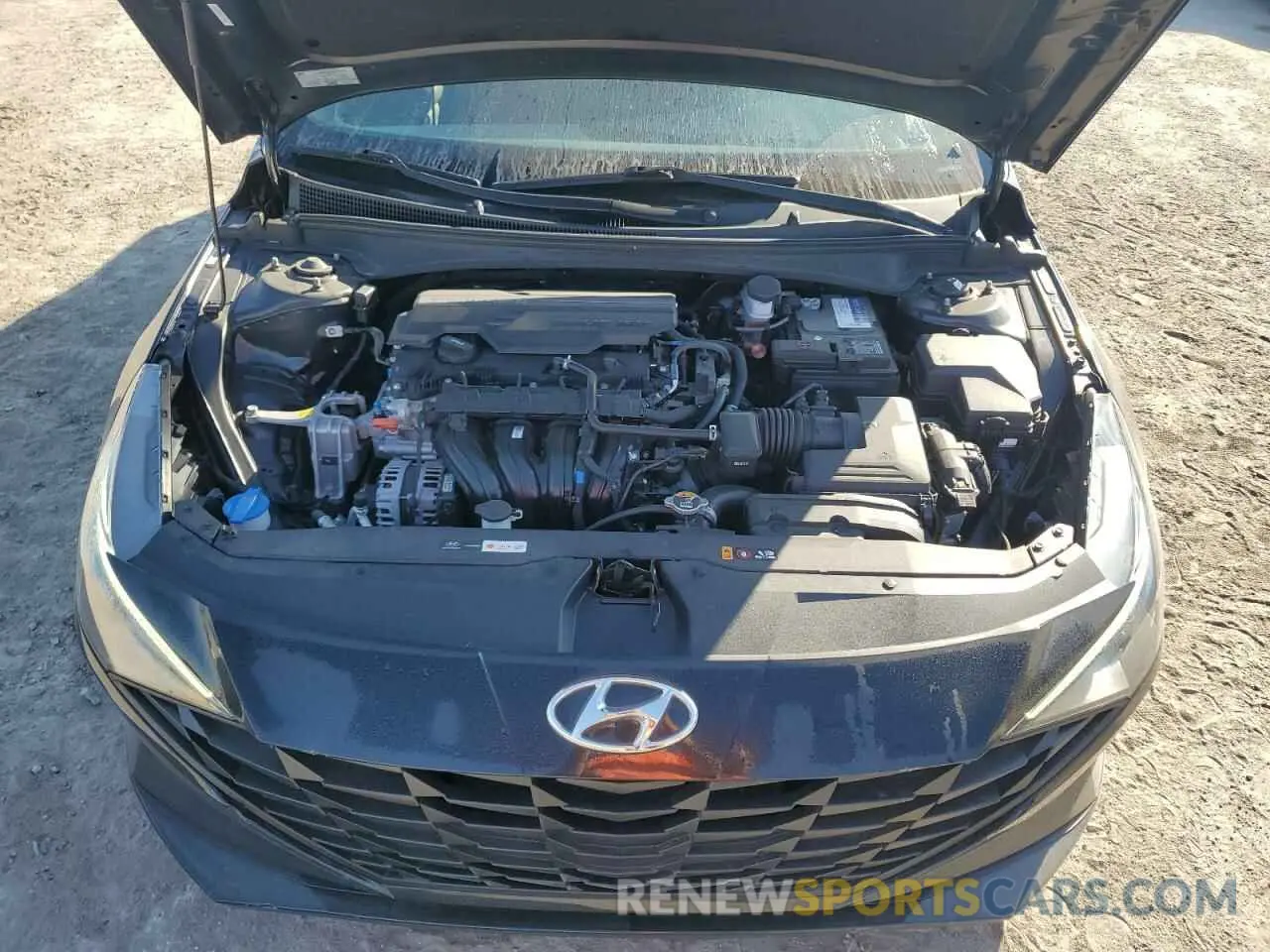 11 fotografías del automóvil dañado KMHLM4AG6NU218346 HYUNDAI ELANTRA 2022