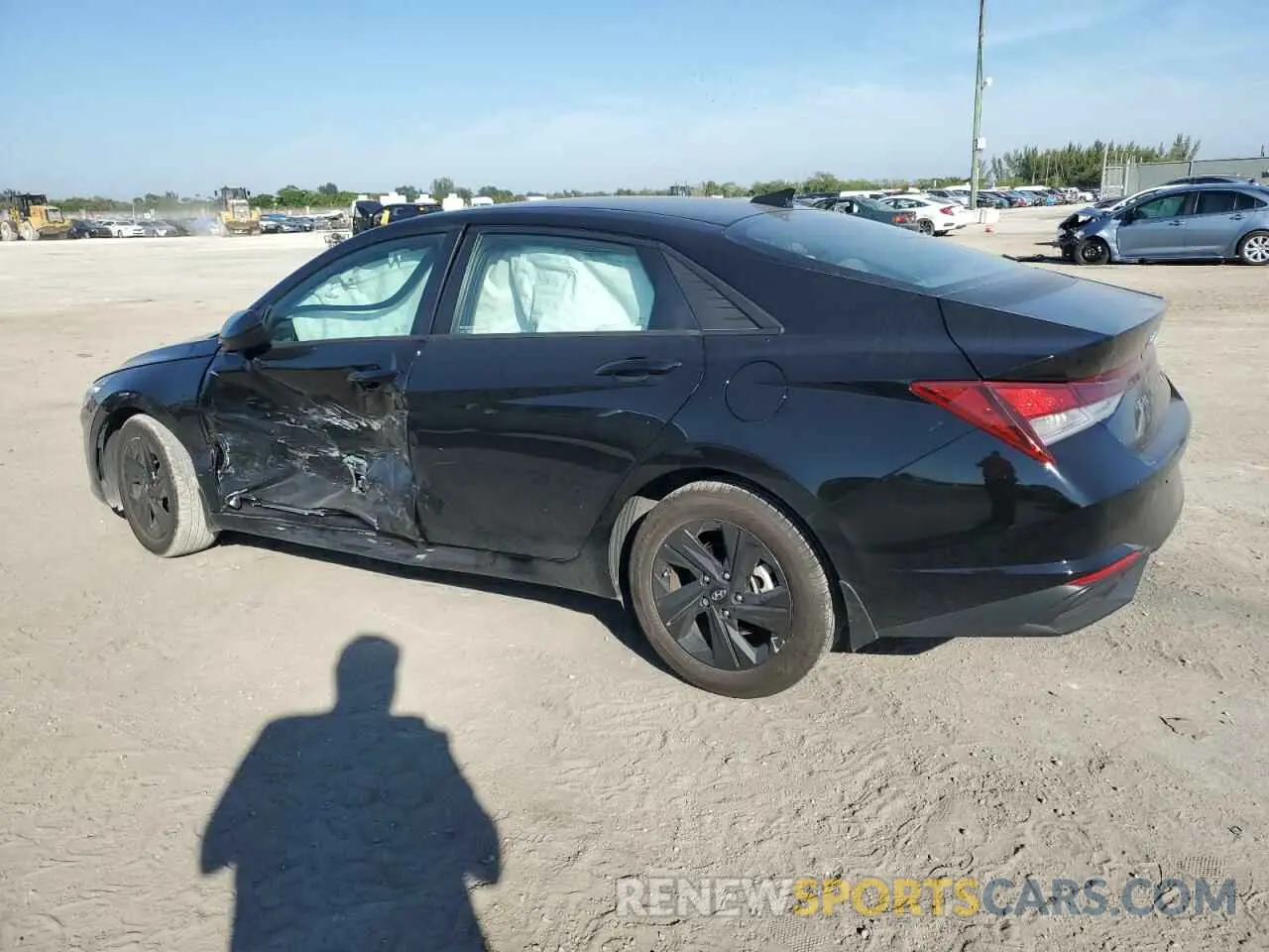2 fotografías del automóvil dañado KMHLM4AG6NU218346 HYUNDAI ELANTRA 2022