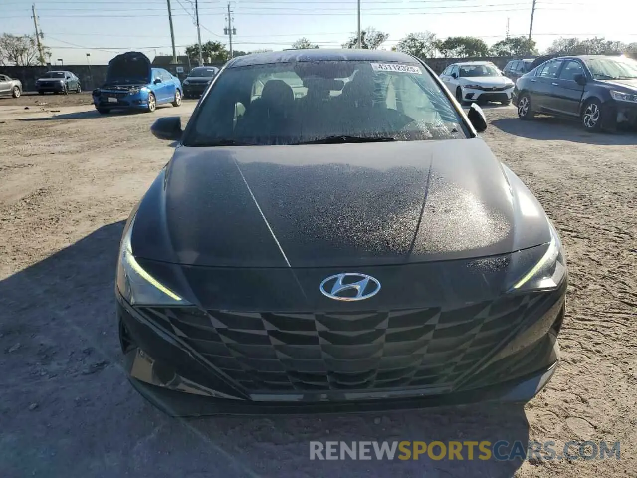 5 fotografías del automóvil dañado KMHLM4AG6NU218346 HYUNDAI ELANTRA 2022