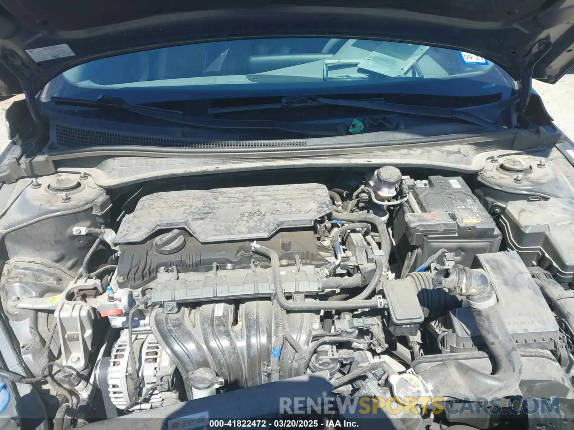 10 fotografías del automóvil dañado KMHLM4AG6NU224633 HYUNDAI ELANTRA 2022