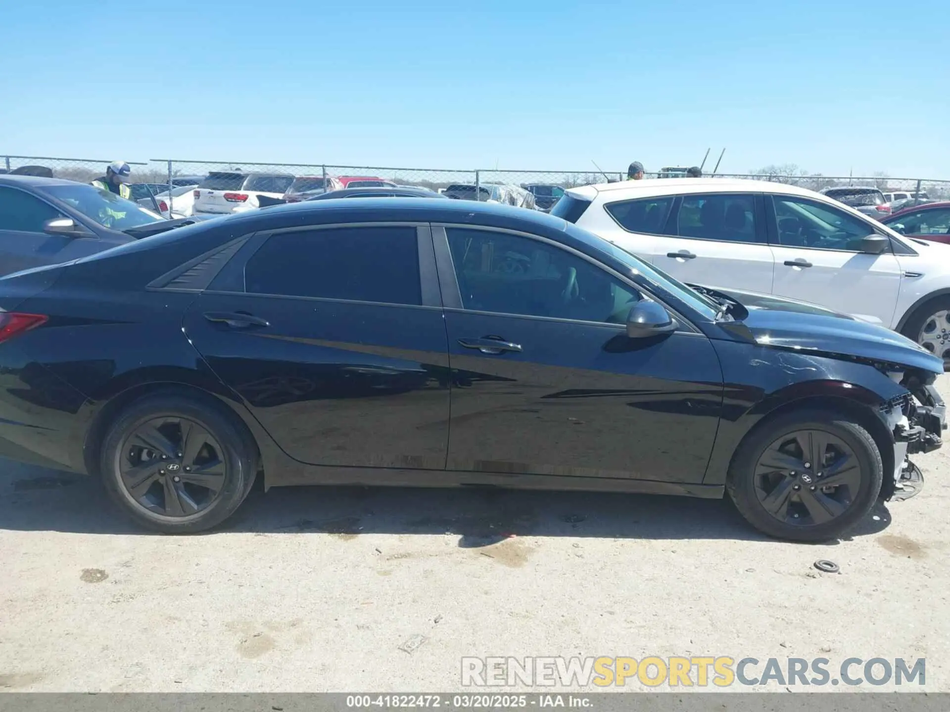 13 fotografías del automóvil dañado KMHLM4AG6NU224633 HYUNDAI ELANTRA 2022