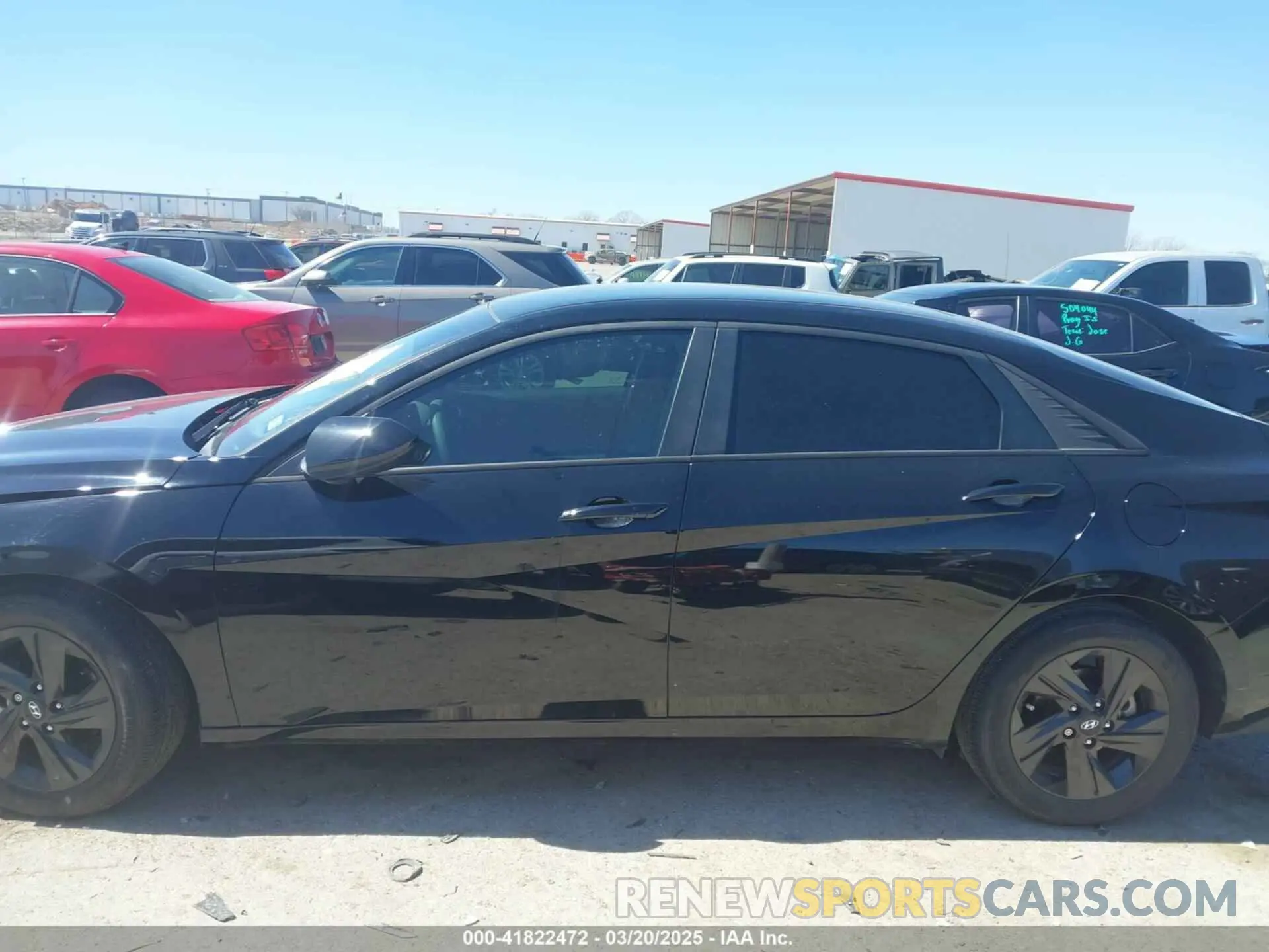 14 fotografías del automóvil dañado KMHLM4AG6NU224633 HYUNDAI ELANTRA 2022