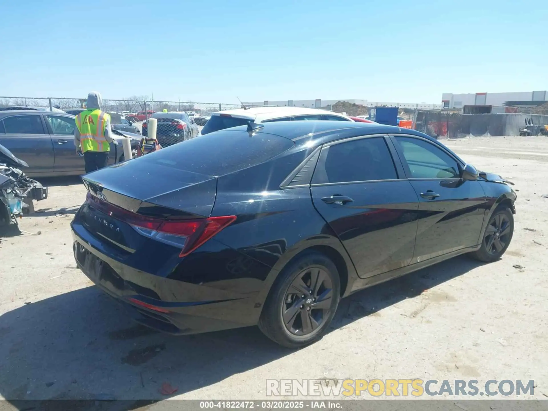 4 fotografías del automóvil dañado KMHLM4AG6NU224633 HYUNDAI ELANTRA 2022