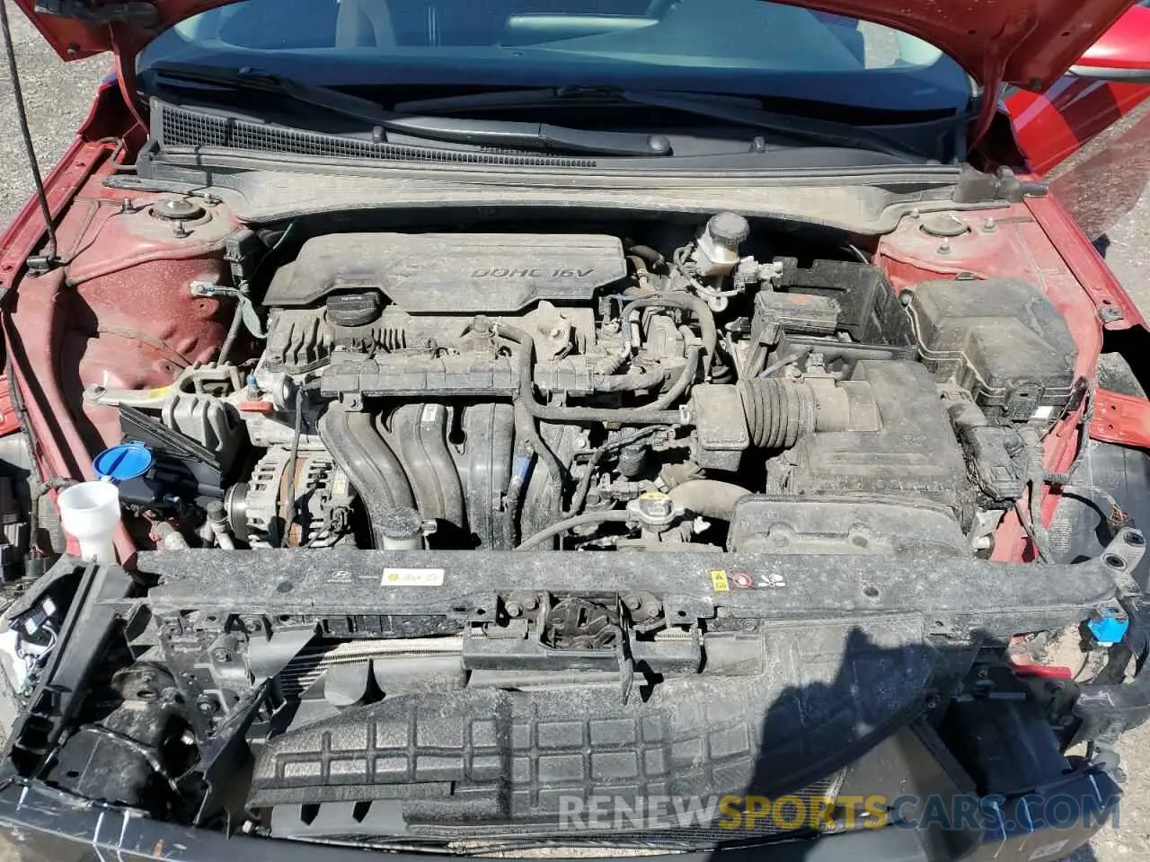 11 fotografías del automóvil dañado KMHLM4AG6NU286100 HYUNDAI ELANTRA 2022