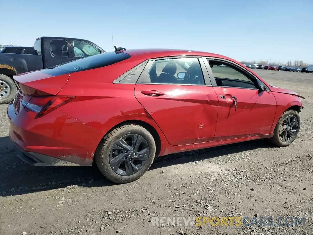 3 fotografías del automóvil dañado KMHLM4AG6NU286100 HYUNDAI ELANTRA 2022