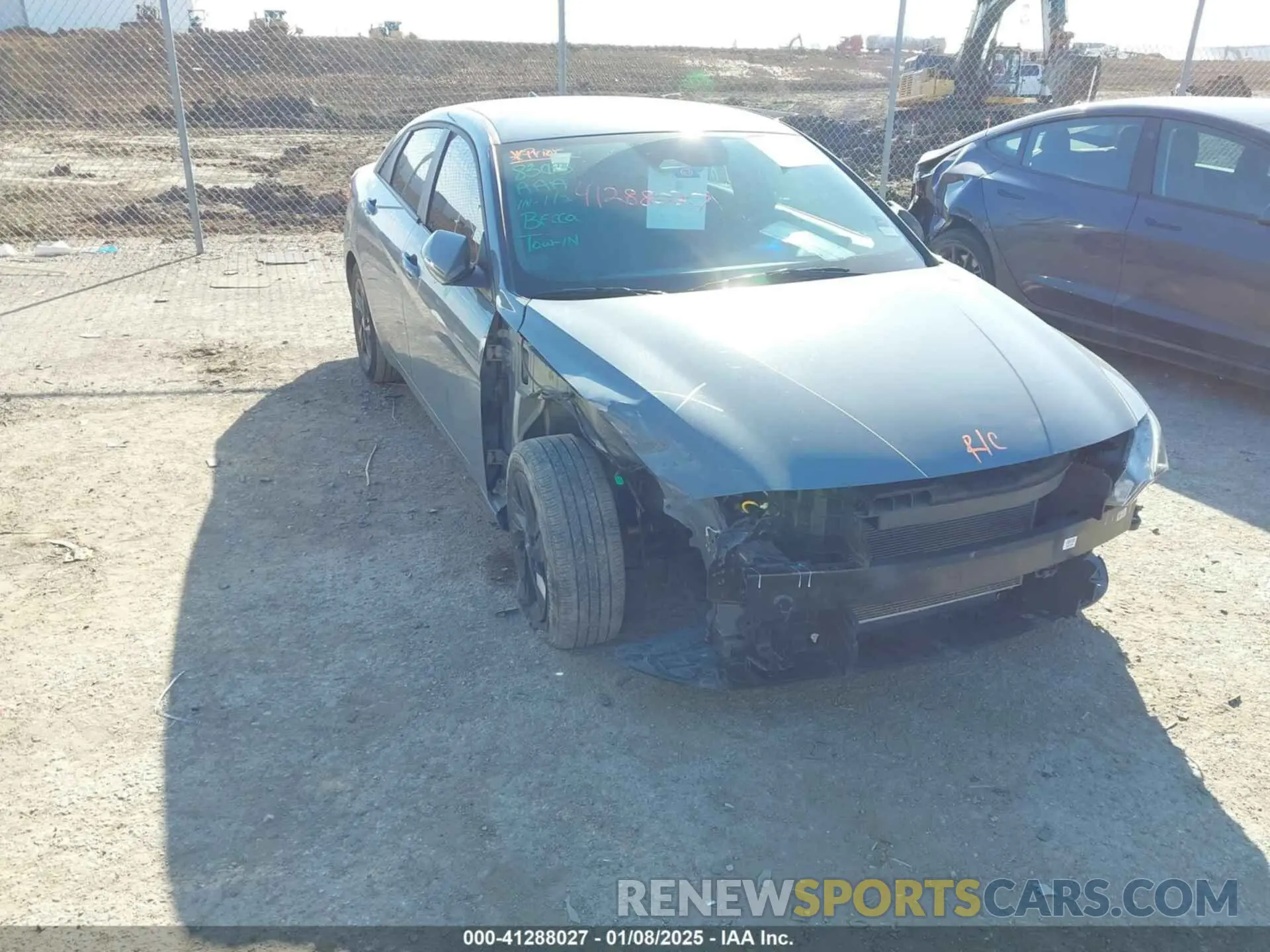 1 fotografías del automóvil dañado KMHLM4AG6NU317717 HYUNDAI ELANTRA 2022