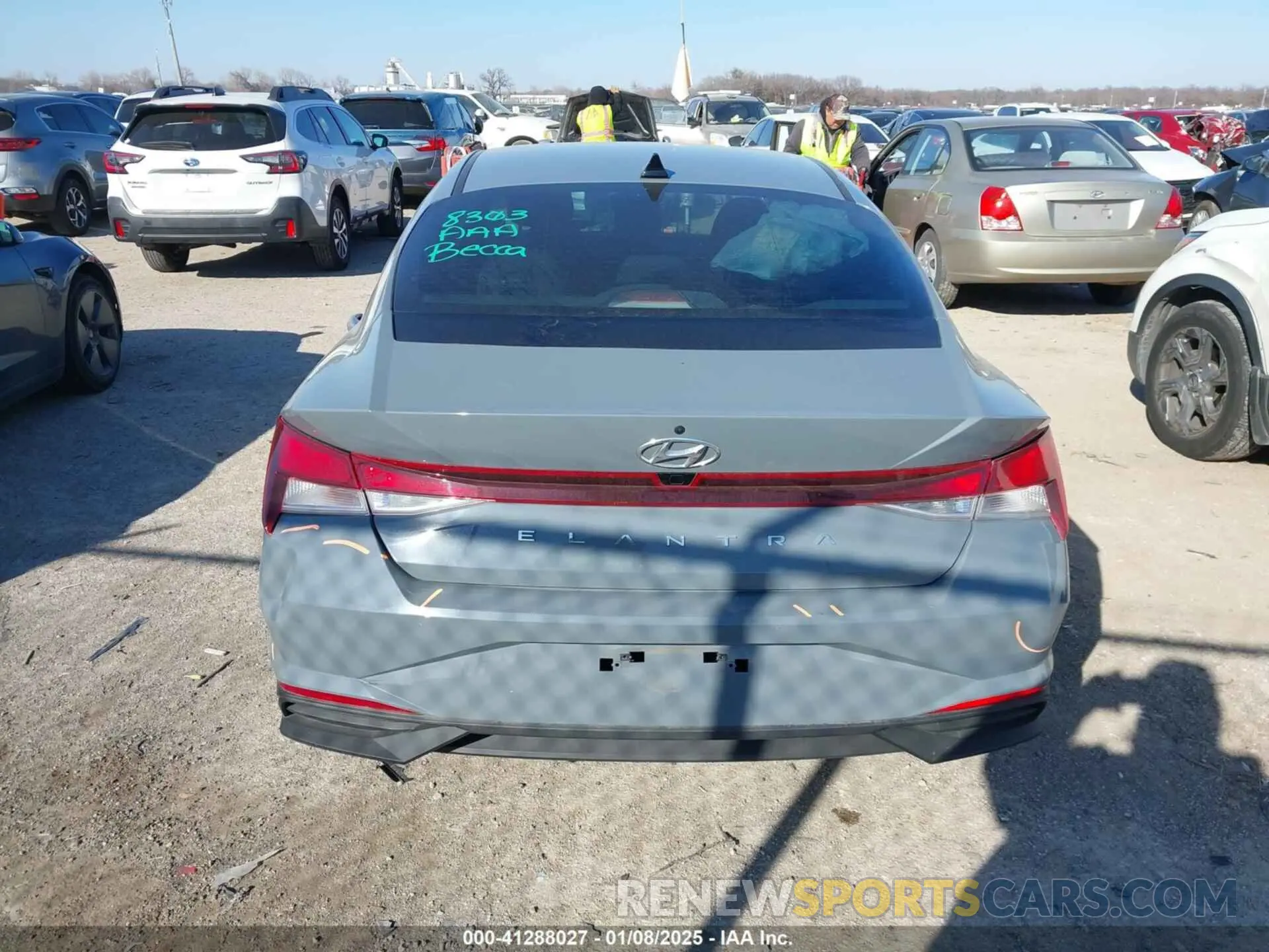 16 fotografías del automóvil dañado KMHLM4AG6NU317717 HYUNDAI ELANTRA 2022