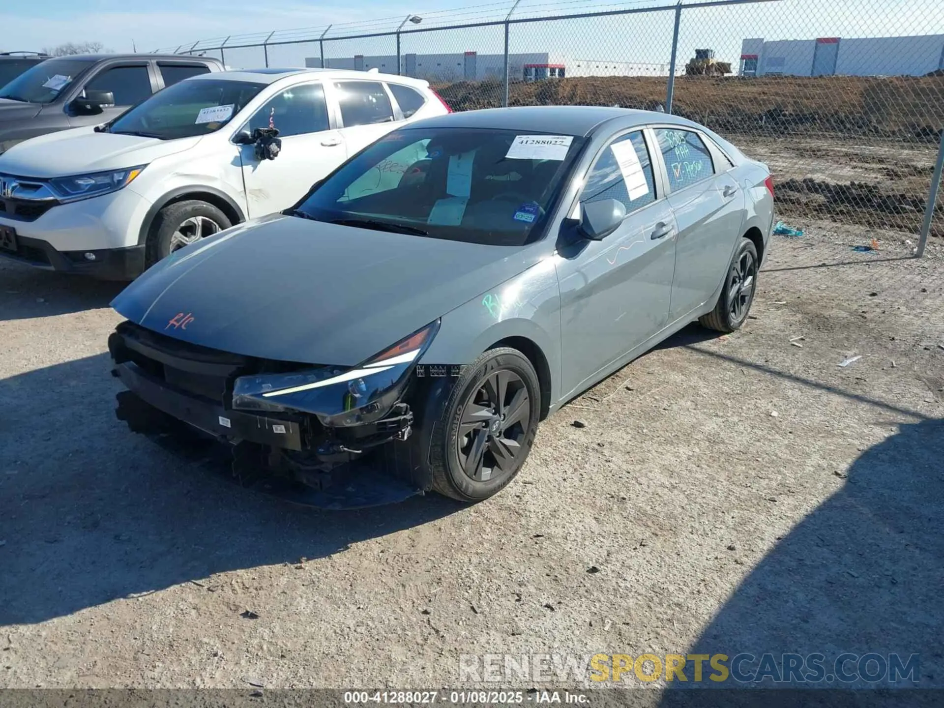 2 fotografías del automóvil dañado KMHLM4AG6NU317717 HYUNDAI ELANTRA 2022