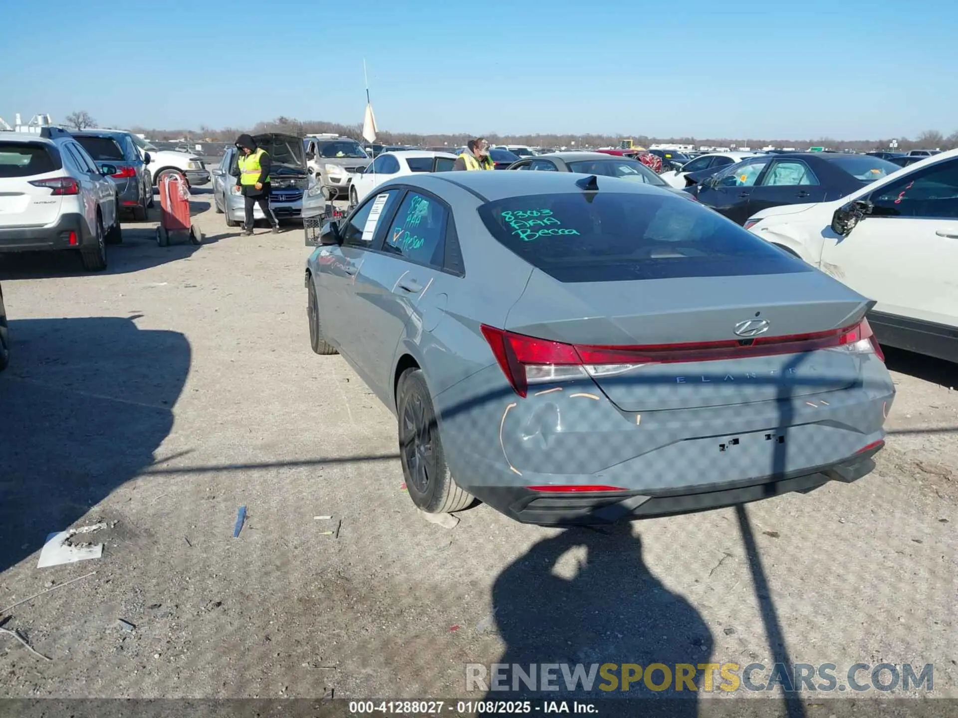 3 fotografías del automóvil dañado KMHLM4AG6NU317717 HYUNDAI ELANTRA 2022