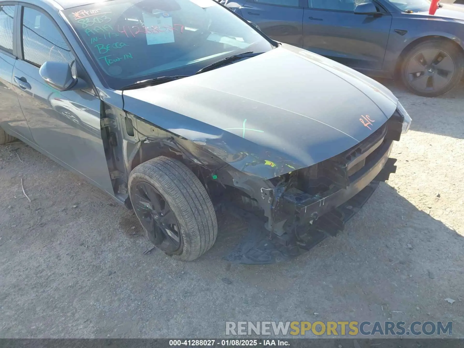 6 fotografías del automóvil dañado KMHLM4AG6NU317717 HYUNDAI ELANTRA 2022