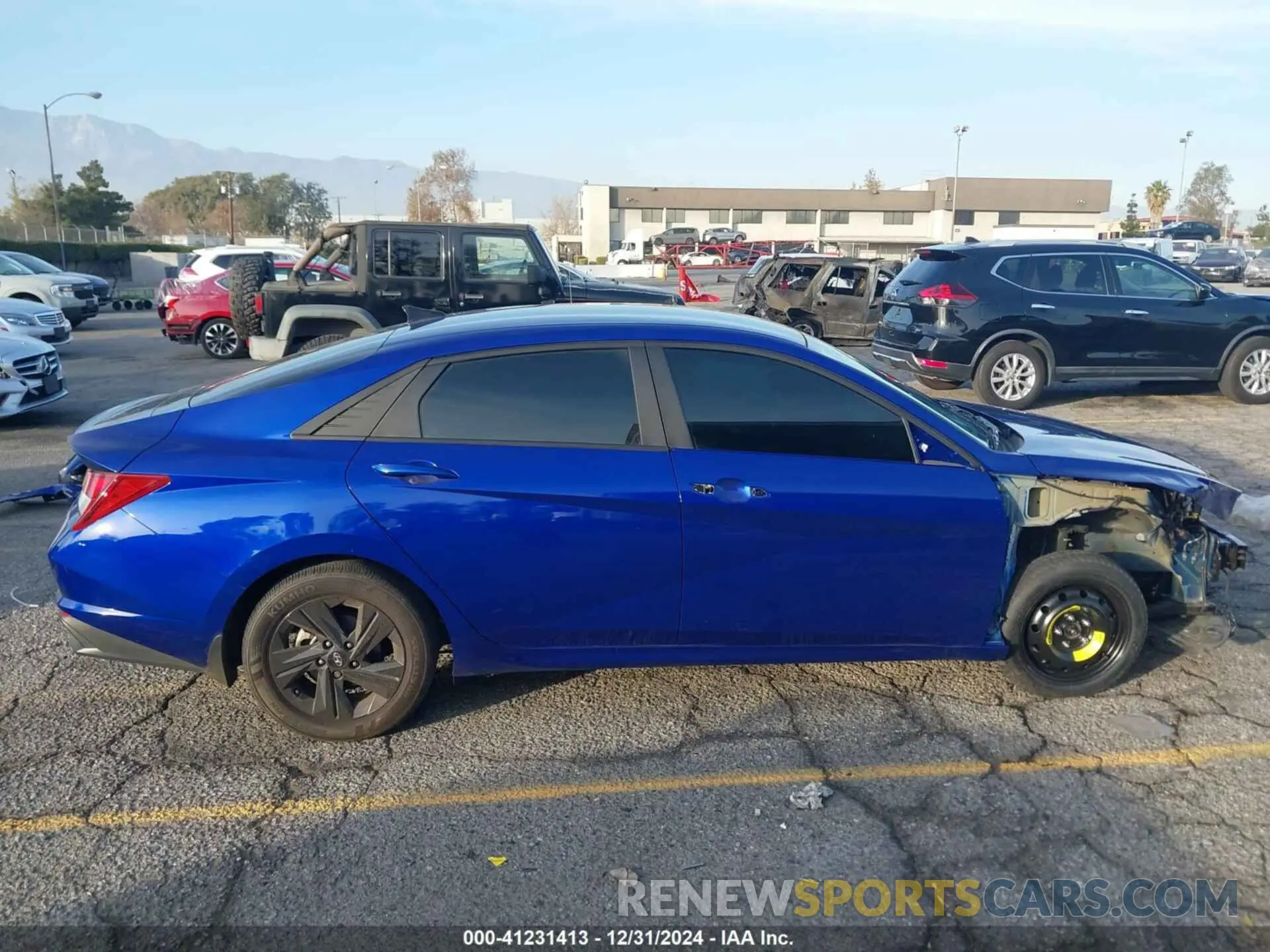 14 fotografías del automóvil dañado KMHLM4AG6NU337708 HYUNDAI ELANTRA 2022
