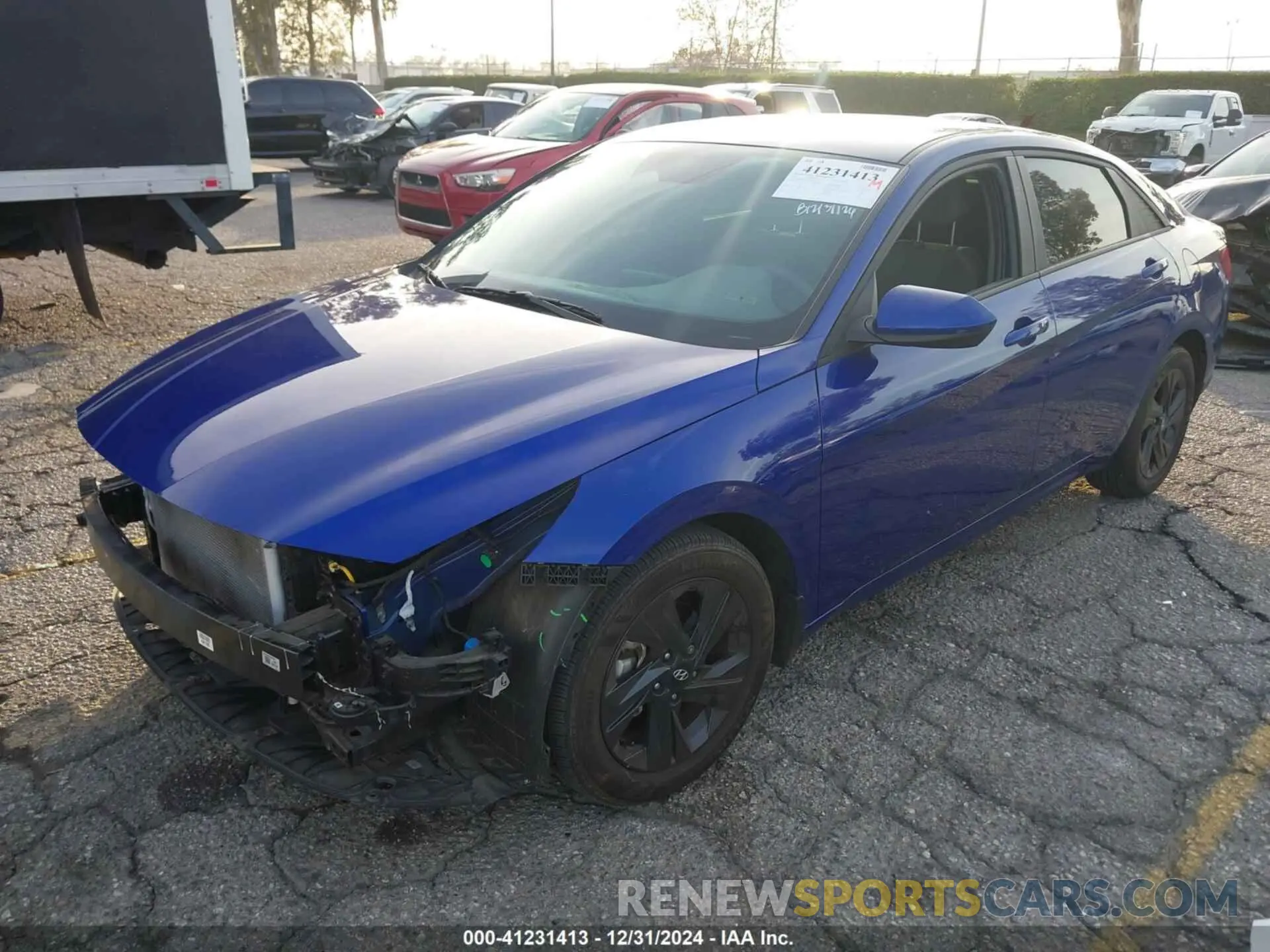 2 fotografías del automóvil dañado KMHLM4AG6NU337708 HYUNDAI ELANTRA 2022