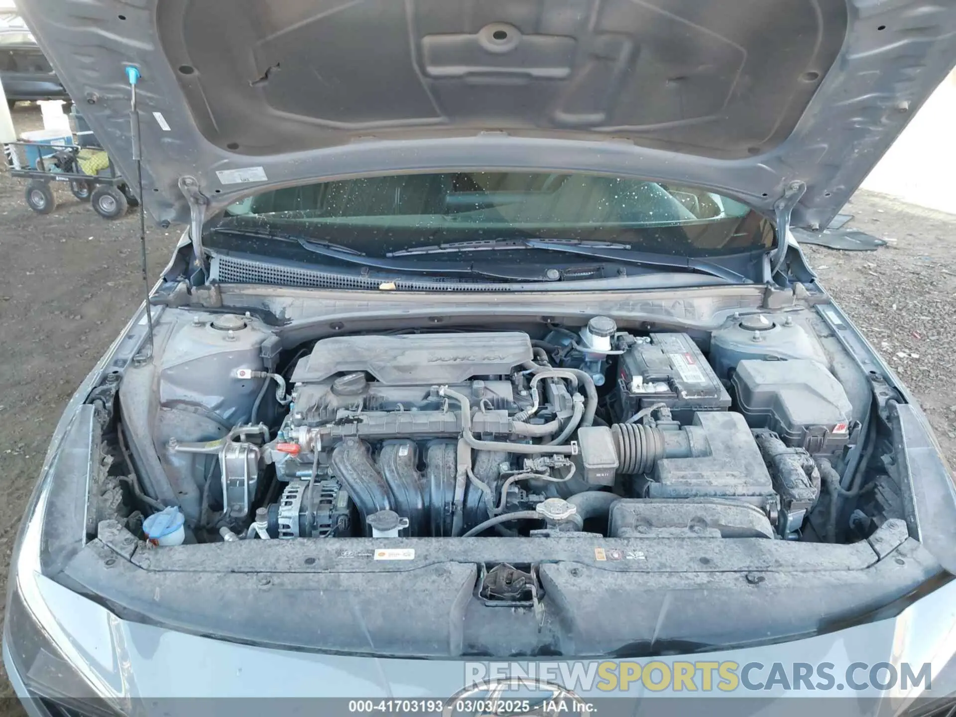 10 fotografías del automóvil dañado KMHLM4AG6NU353164 HYUNDAI ELANTRA 2022