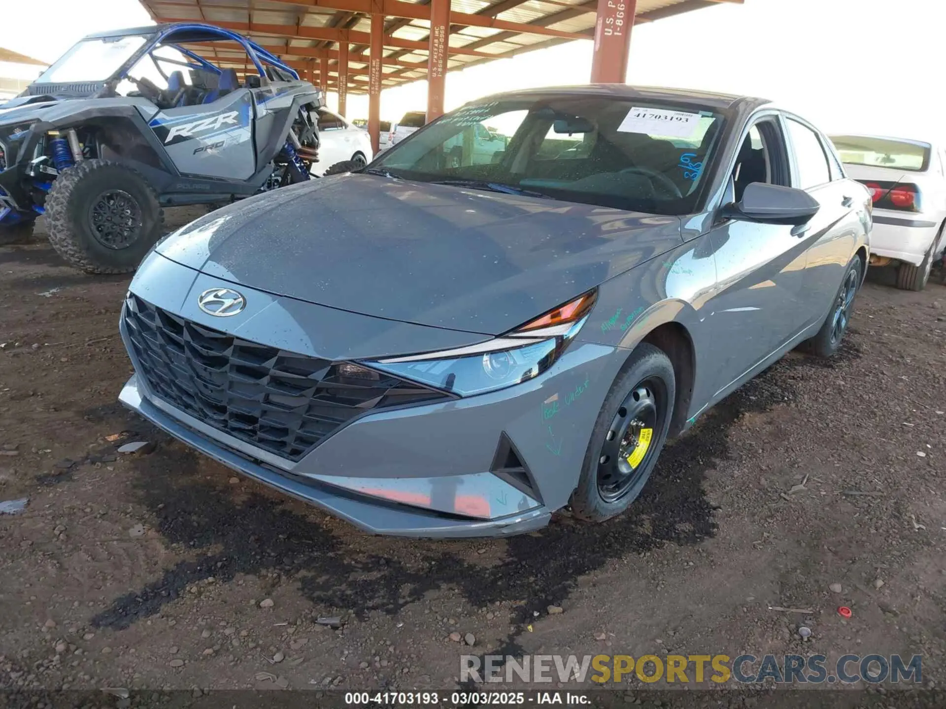 2 fotografías del automóvil dañado KMHLM4AG6NU353164 HYUNDAI ELANTRA 2022