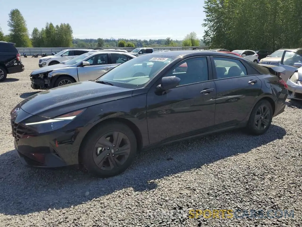 1 fotografías del automóvil dañado KMHLM4AG7NU243840 HYUNDAI ELANTRA 2022