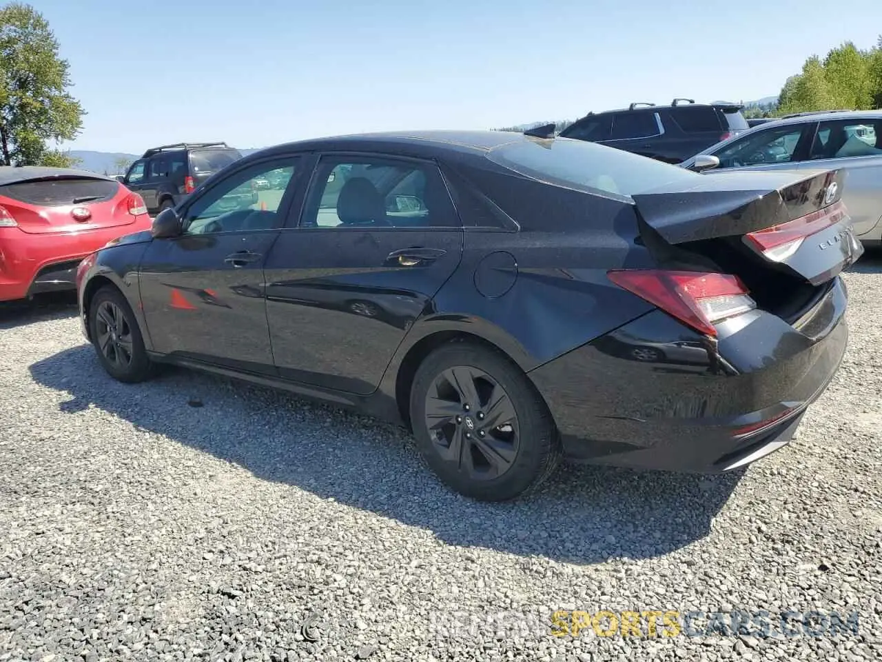 2 fotografías del automóvil dañado KMHLM4AG7NU243840 HYUNDAI ELANTRA 2022