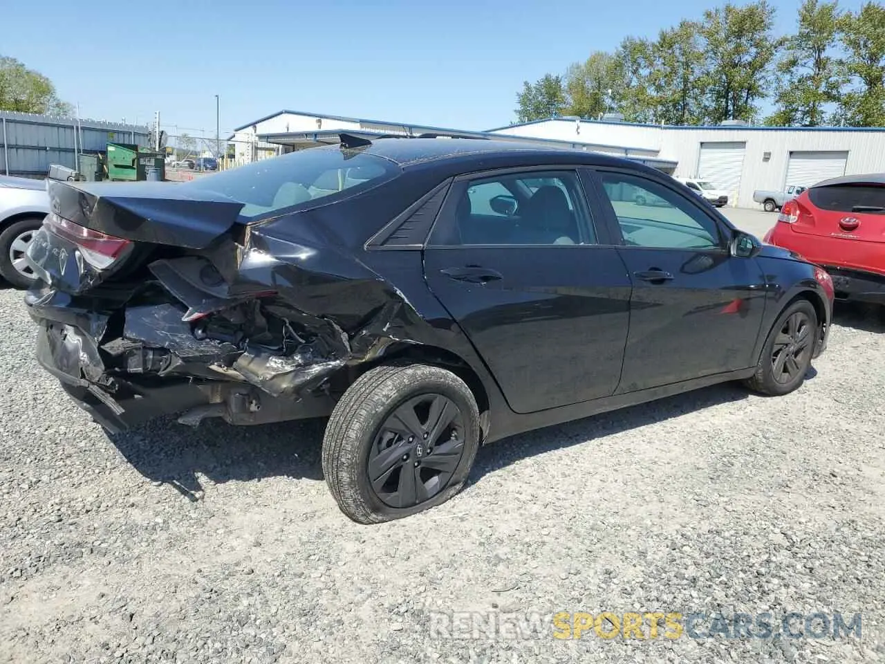 3 fotografías del automóvil dañado KMHLM4AG7NU243840 HYUNDAI ELANTRA 2022