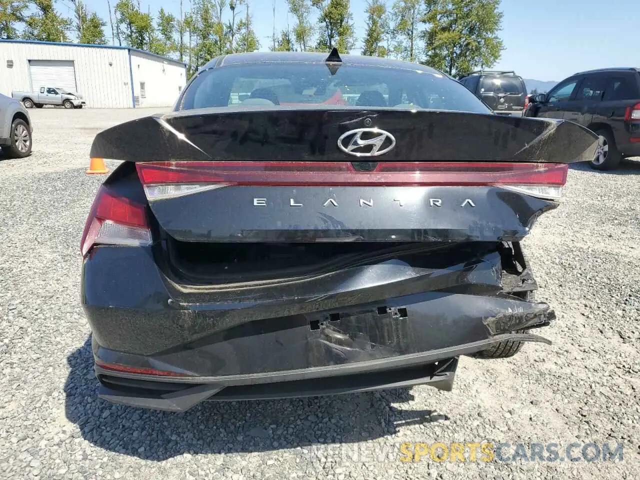 6 fotografías del automóvil dañado KMHLM4AG7NU243840 HYUNDAI ELANTRA 2022