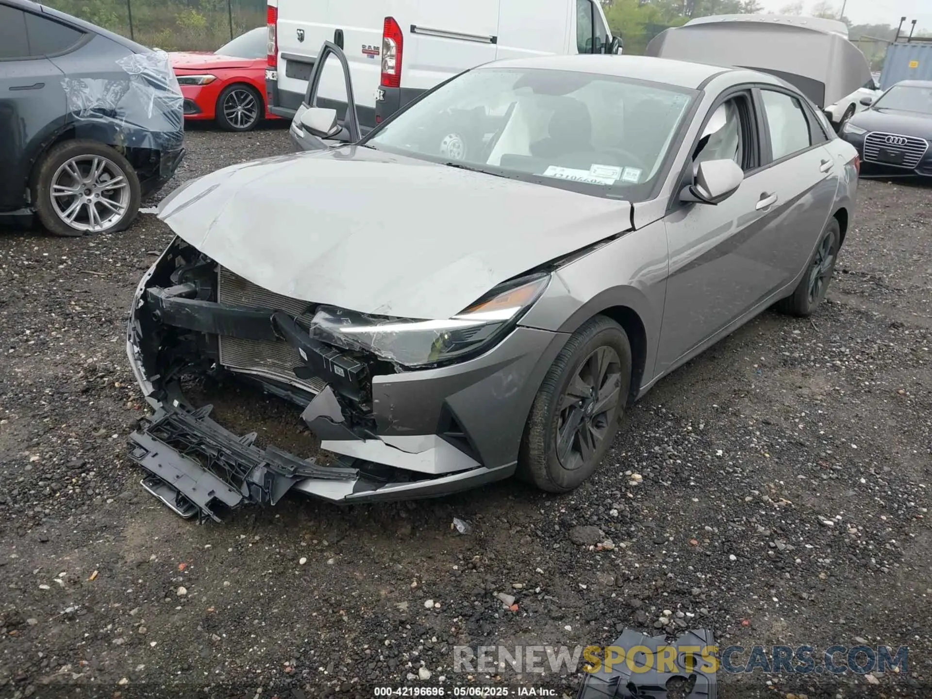 2 fotografías del automóvil dañado KMHLM4AG8NU286454 HYUNDAI ELANTRA 2022