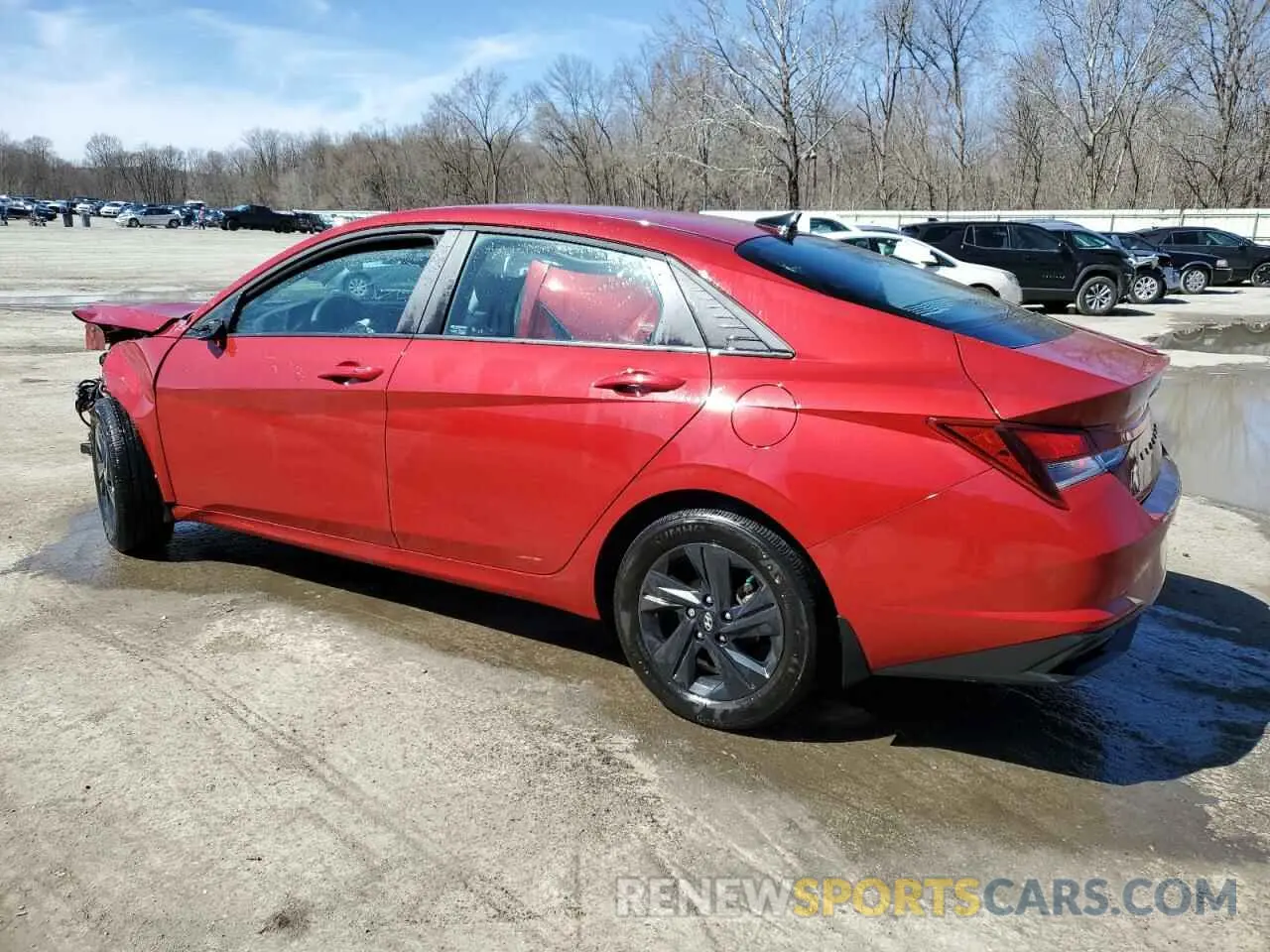 2 fotografías del automóvil dañado KMHLM4AG8NU332901 HYUNDAI ELANTRA 2022