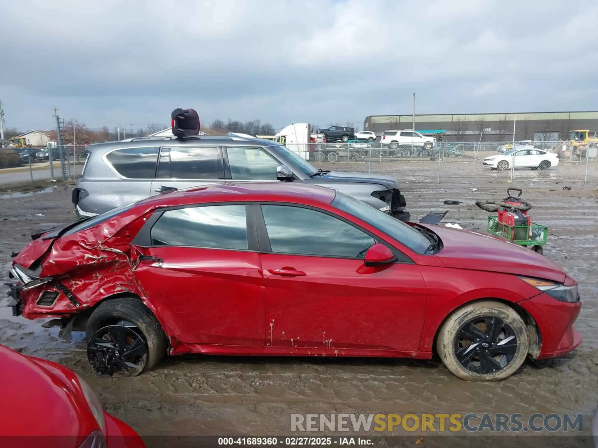 14 fotografías del automóvil dañado KMHLM4AG8NU351741 HYUNDAI ELANTRA 2022