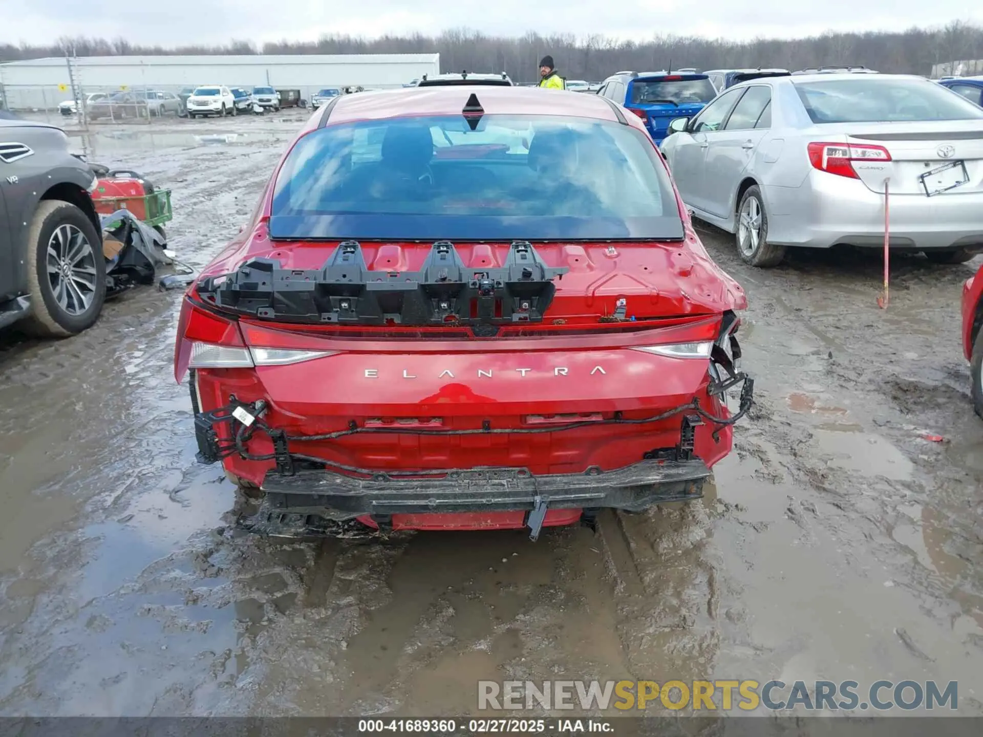 17 fotografías del automóvil dañado KMHLM4AG8NU351741 HYUNDAI ELANTRA 2022