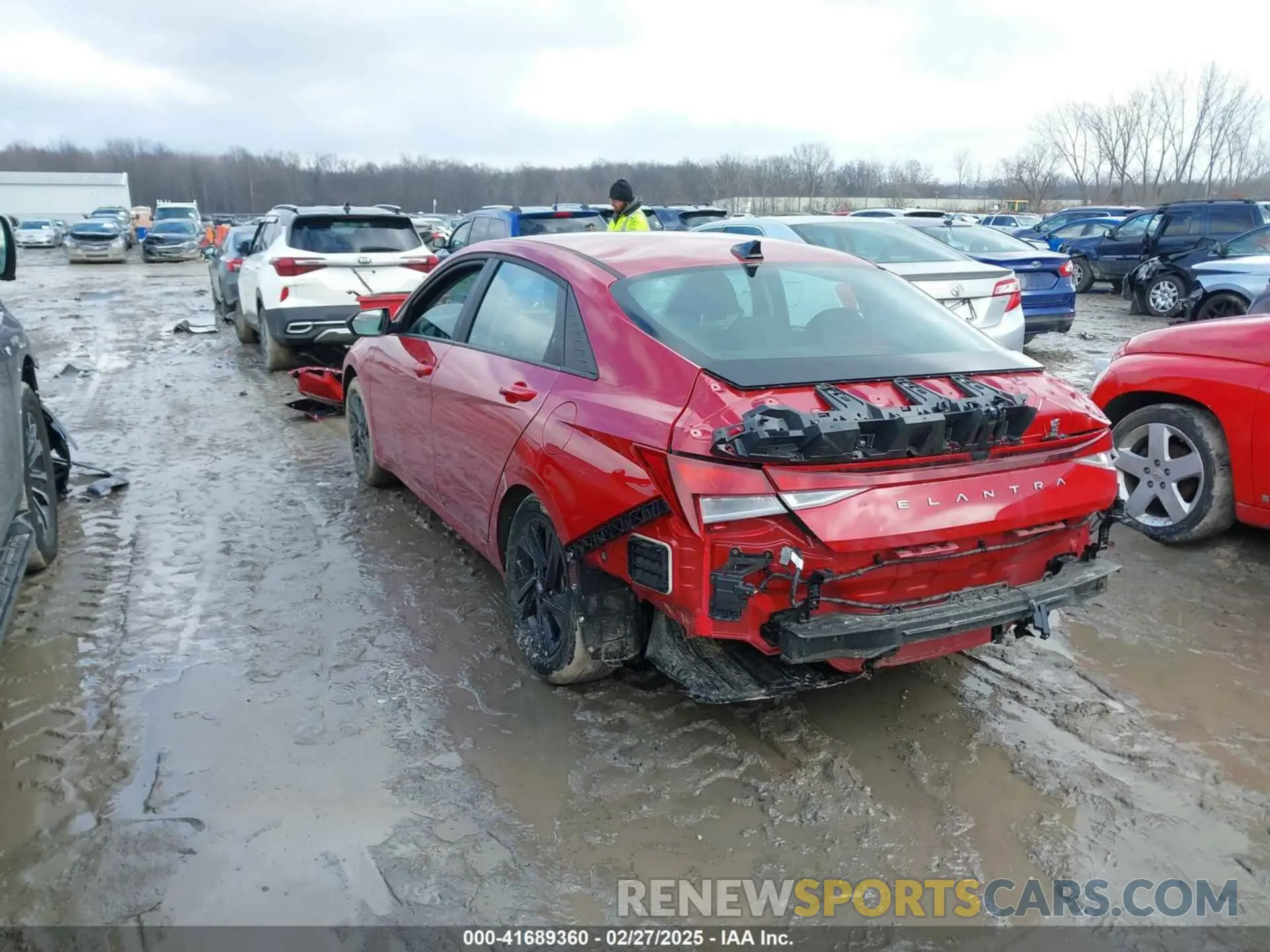 3 fotografías del automóvil dañado KMHLM4AG8NU351741 HYUNDAI ELANTRA 2022