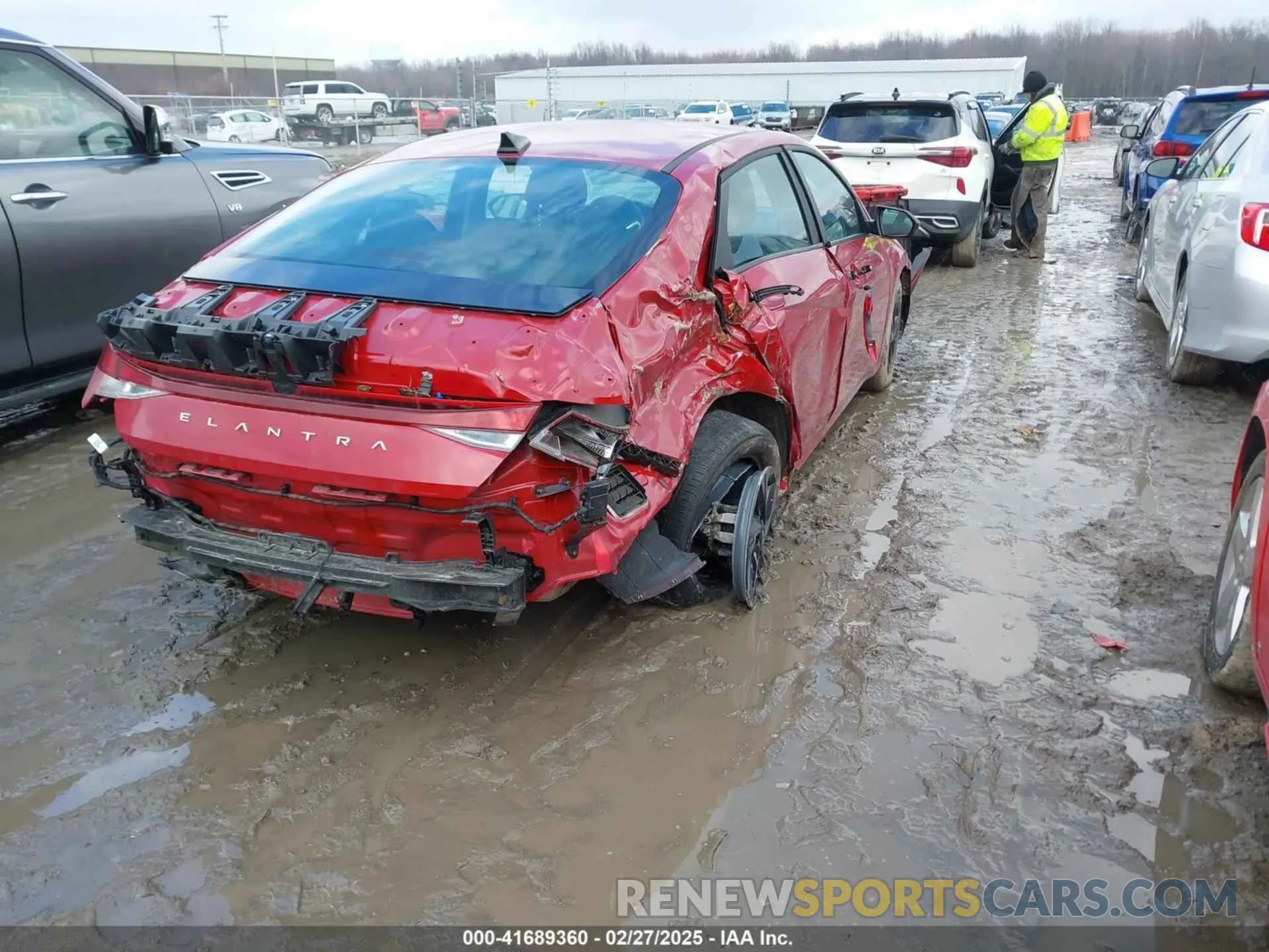 4 fotografías del automóvil dañado KMHLM4AG8NU351741 HYUNDAI ELANTRA 2022