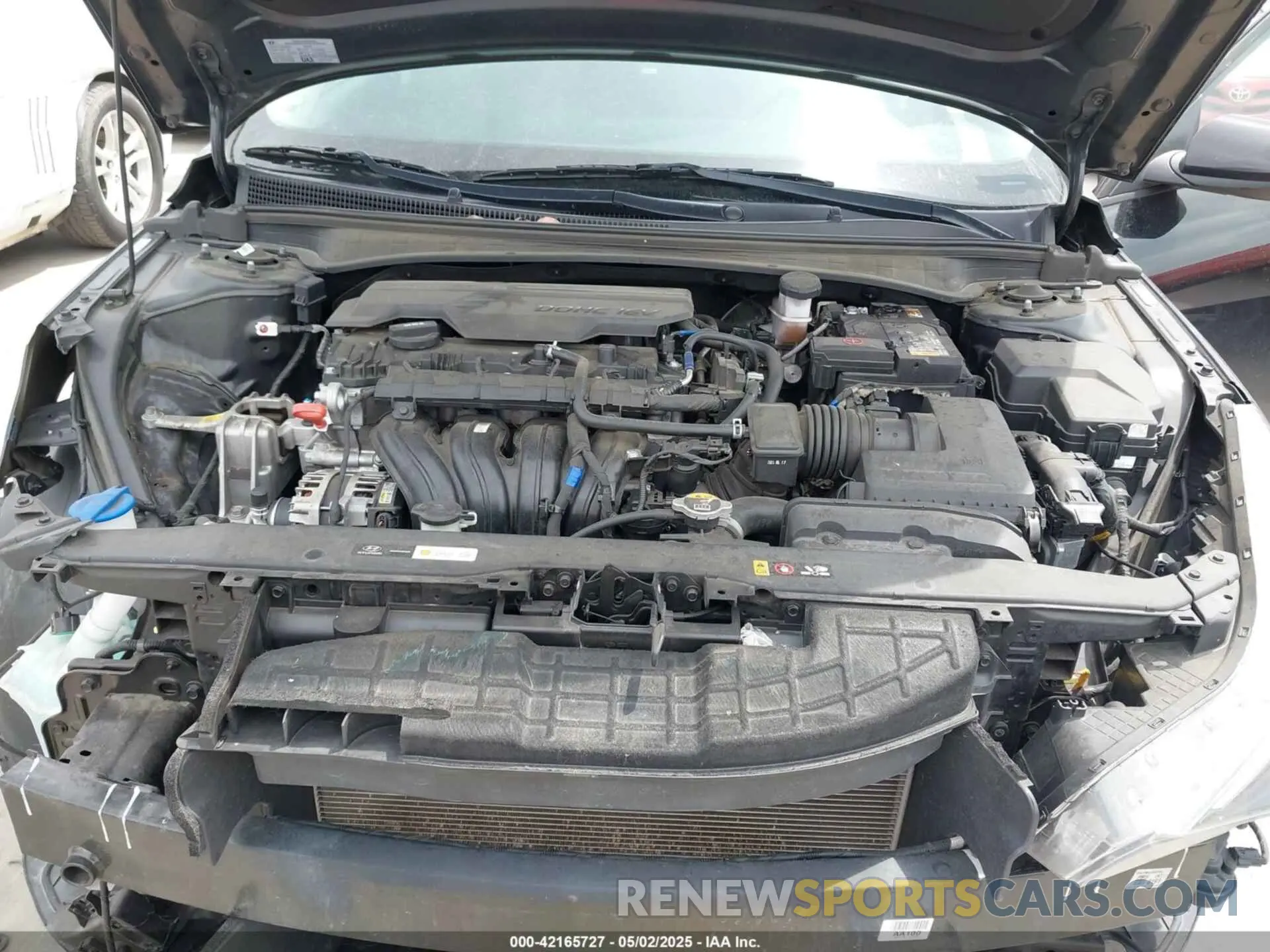 10 fotografías del automóvil dañado KMHLM4AG9NU218972 HYUNDAI ELANTRA 2022