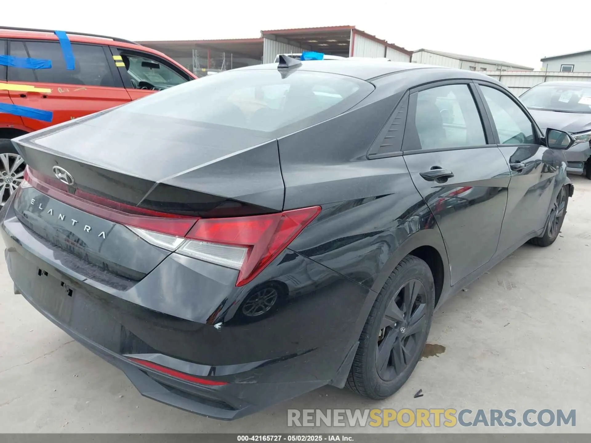 4 fotografías del automóvil dañado KMHLM4AG9NU218972 HYUNDAI ELANTRA 2022