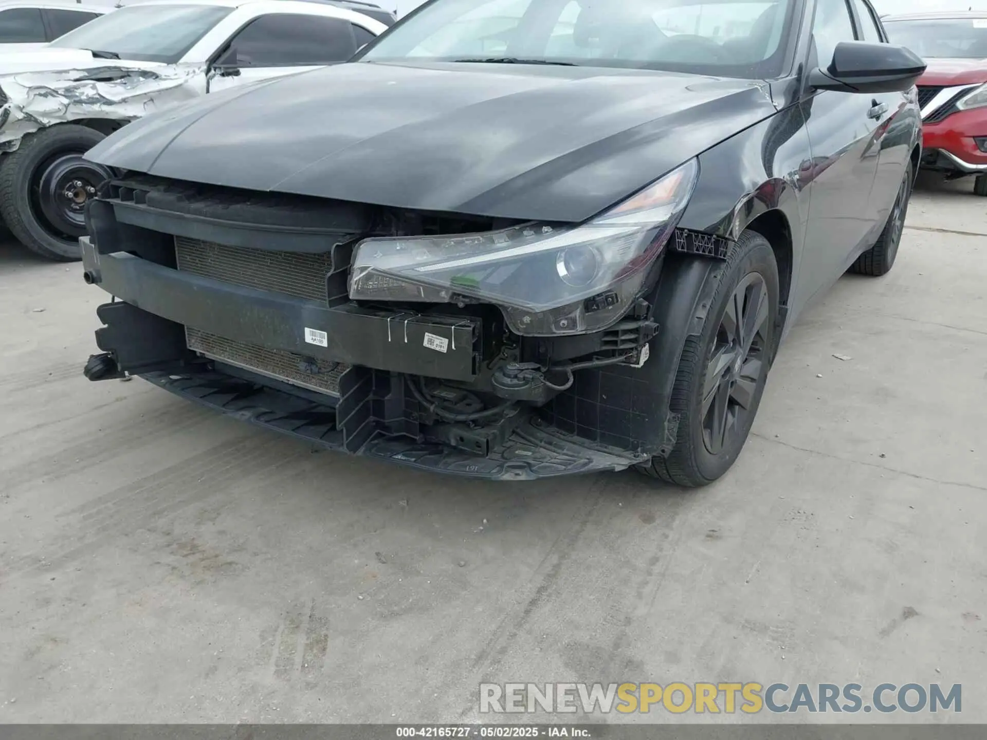 6 fotografías del automóvil dañado KMHLM4AG9NU218972 HYUNDAI ELANTRA 2022