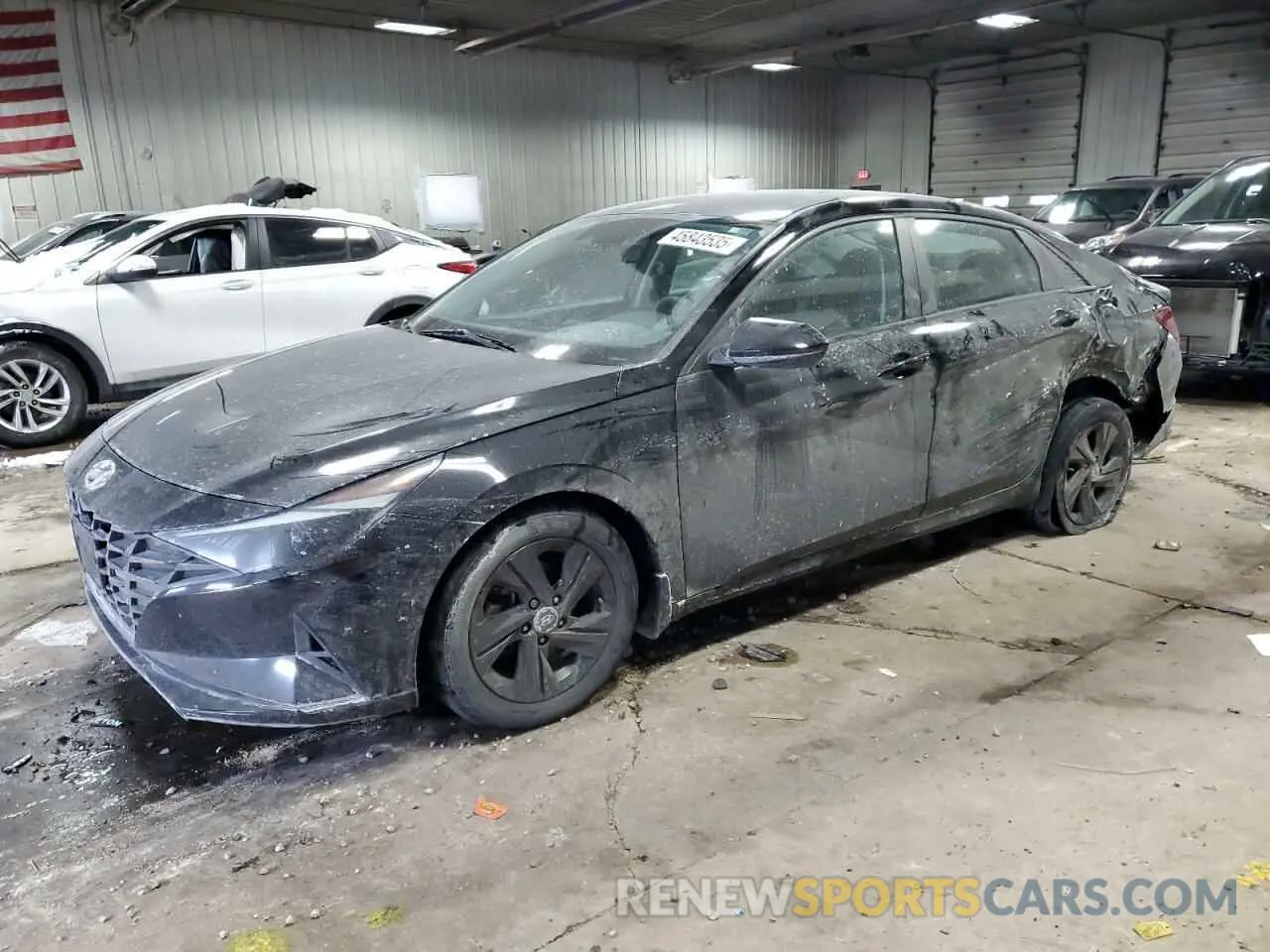 1 fotografías del automóvil dañado KMHLM4AG9NU242222 HYUNDAI ELANTRA 2022