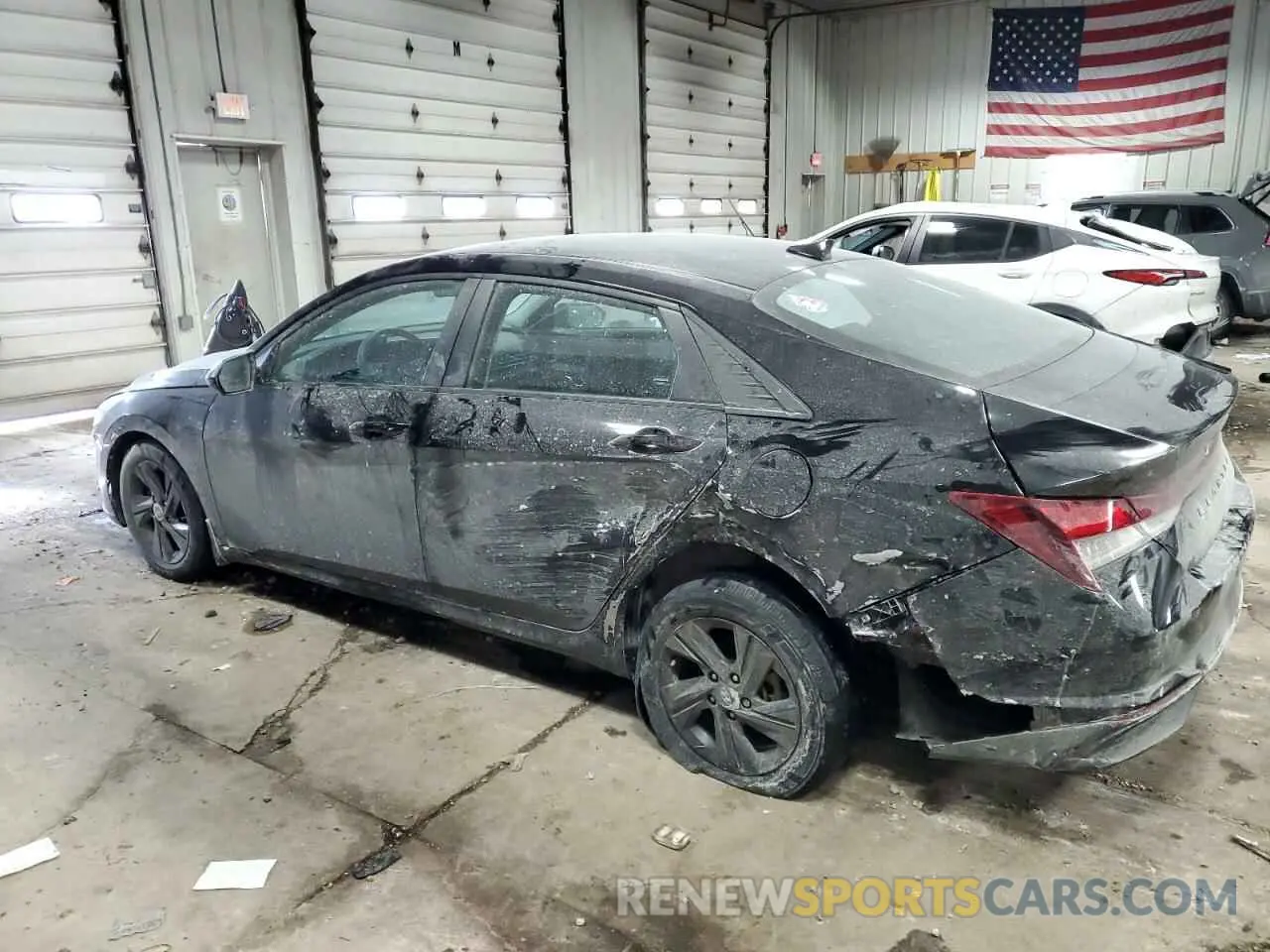 2 fotografías del automóvil dañado KMHLM4AG9NU242222 HYUNDAI ELANTRA 2022