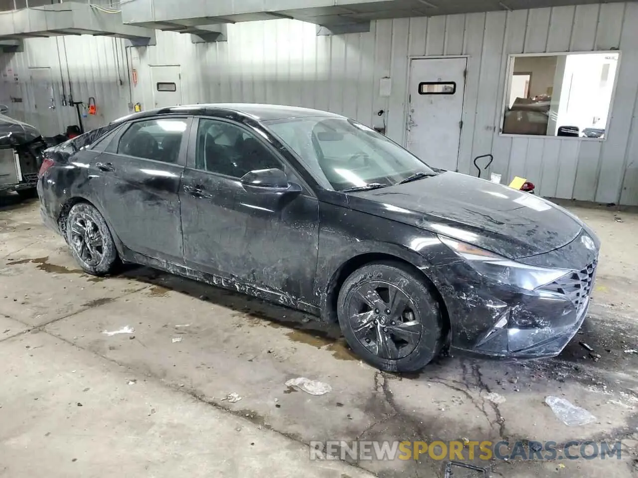 4 fotografías del automóvil dañado KMHLM4AG9NU242222 HYUNDAI ELANTRA 2022