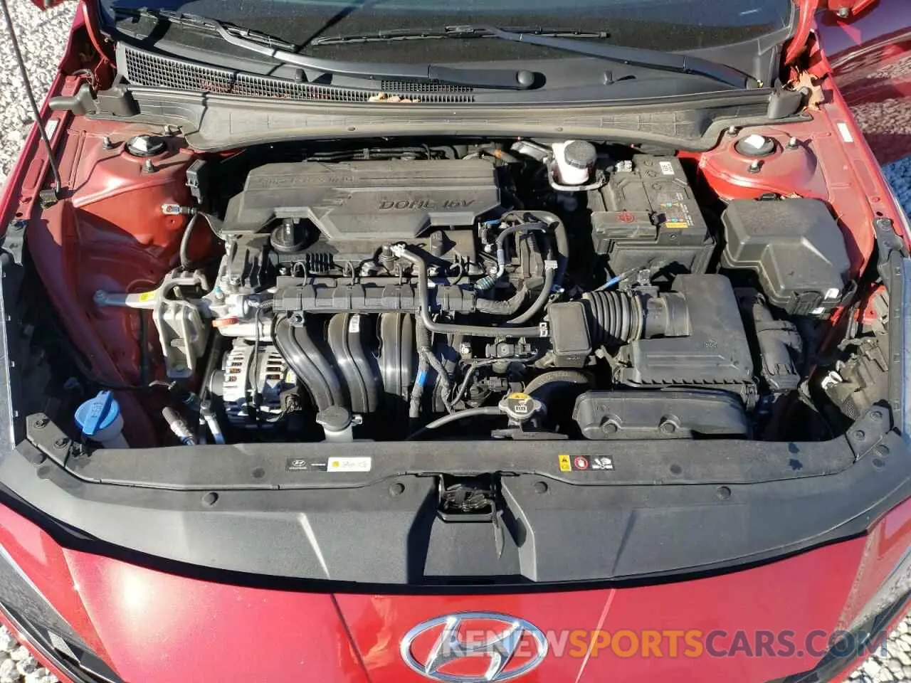 11 fotografías del automóvil dañado KMHLM4AG9NU344572 HYUNDAI ELANTRA 2022