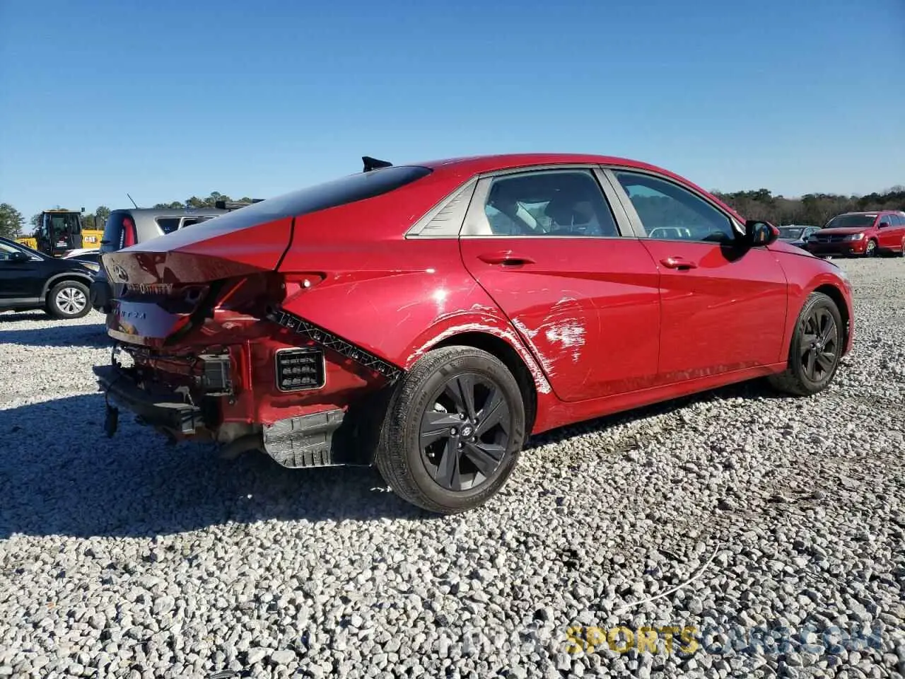 3 fotografías del automóvil dañado KMHLM4AG9NU344572 HYUNDAI ELANTRA 2022