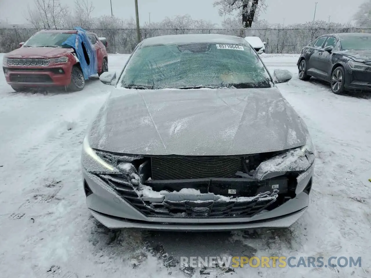 5 fotografías del automóvil dañado KMHLM4AGXNU261653 HYUNDAI ELANTRA 2022