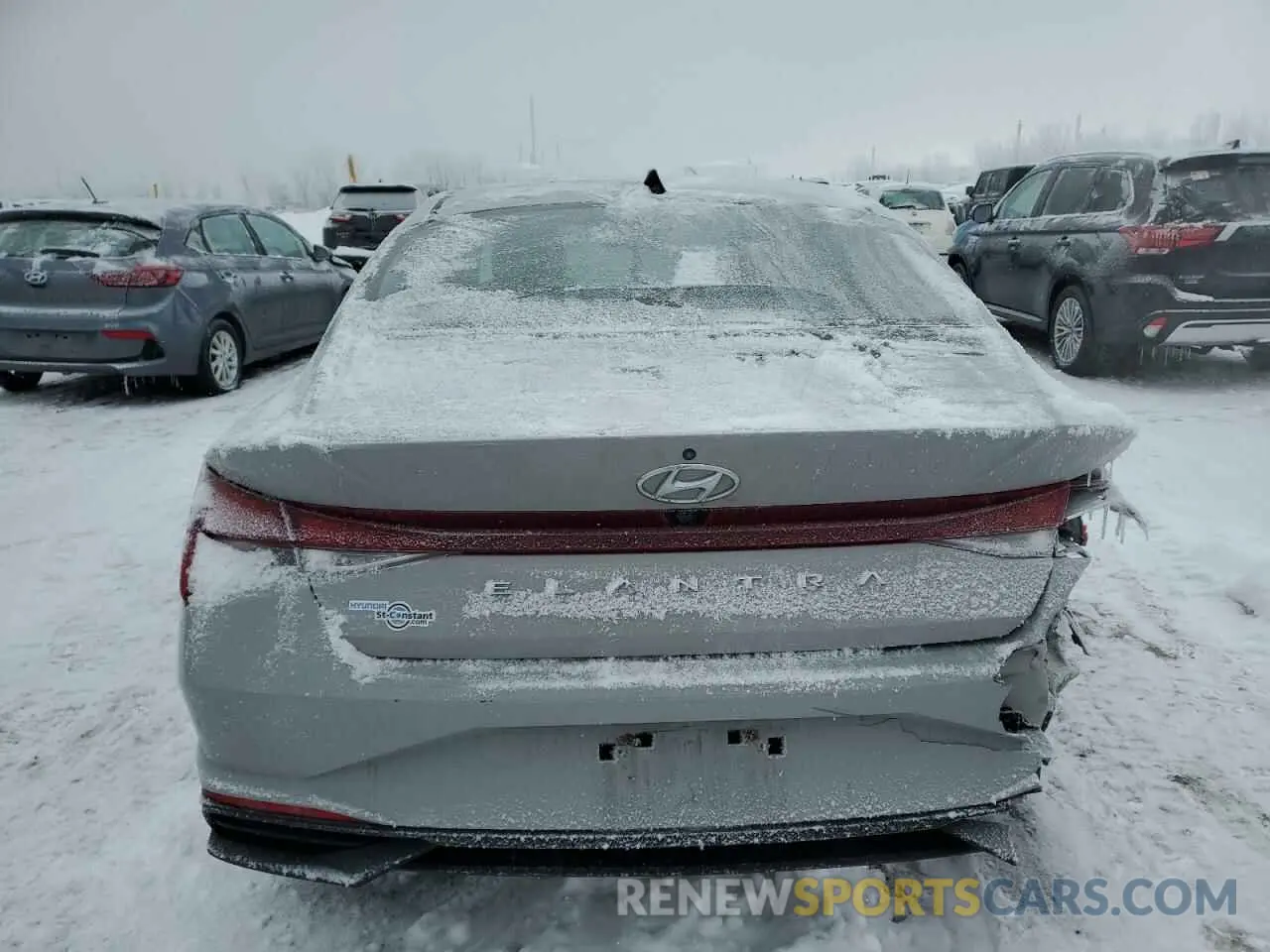 6 fotografías del automóvil dañado KMHLM4AGXNU261653 HYUNDAI ELANTRA 2022