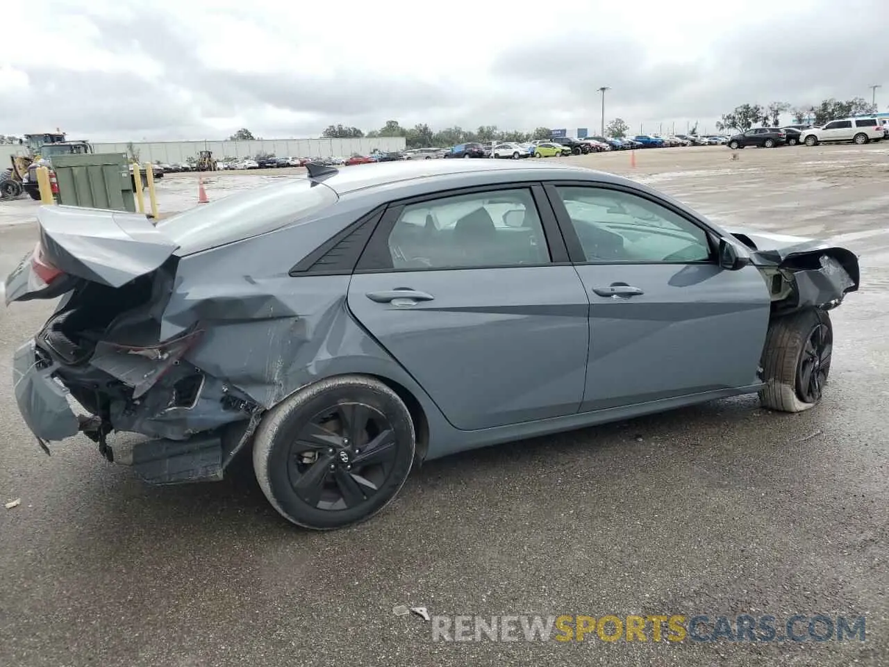 3 fotografías del automóvil dañado KMHLM4AGXNU281997 HYUNDAI ELANTRA 2022
