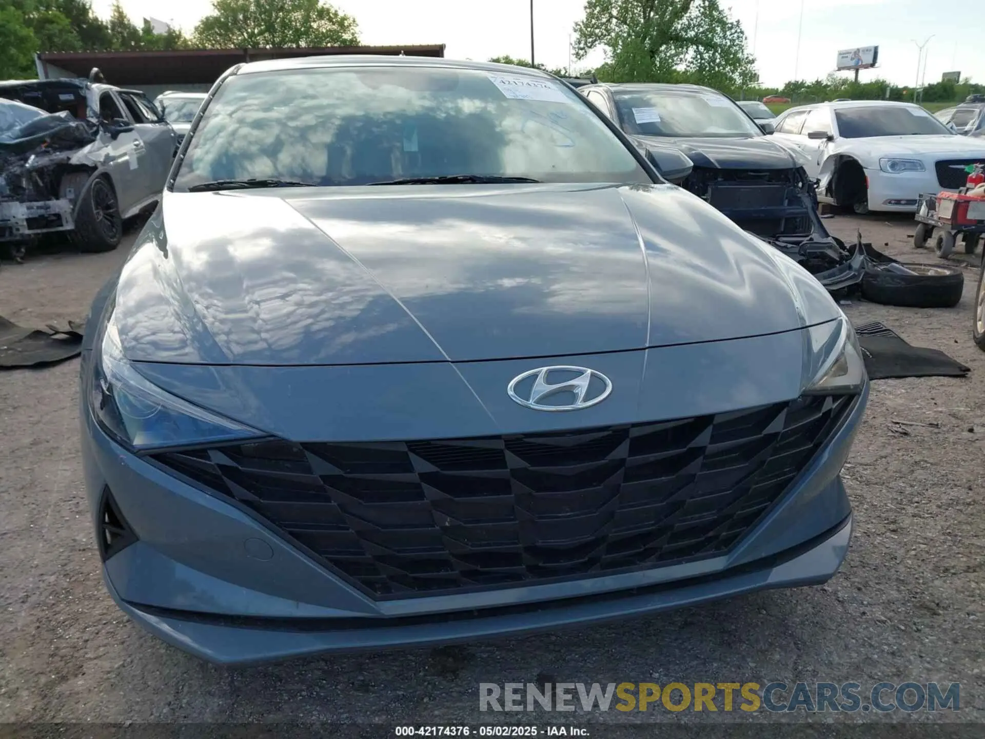 13 fotografías del automóvil dañado KMHLM4AGXNU318692 HYUNDAI ELANTRA 2022