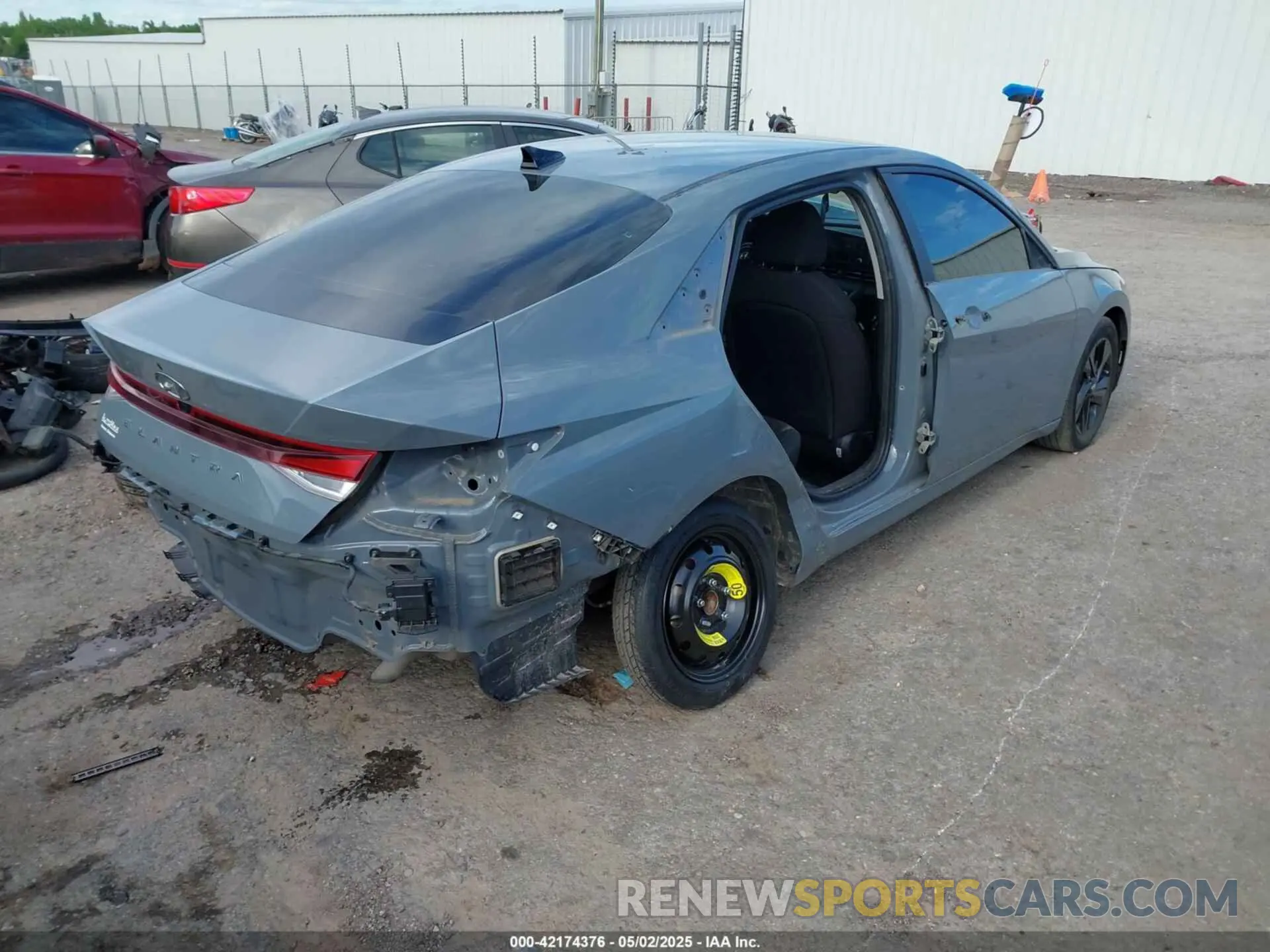 4 fotografías del automóvil dañado KMHLM4AGXNU318692 HYUNDAI ELANTRA 2022