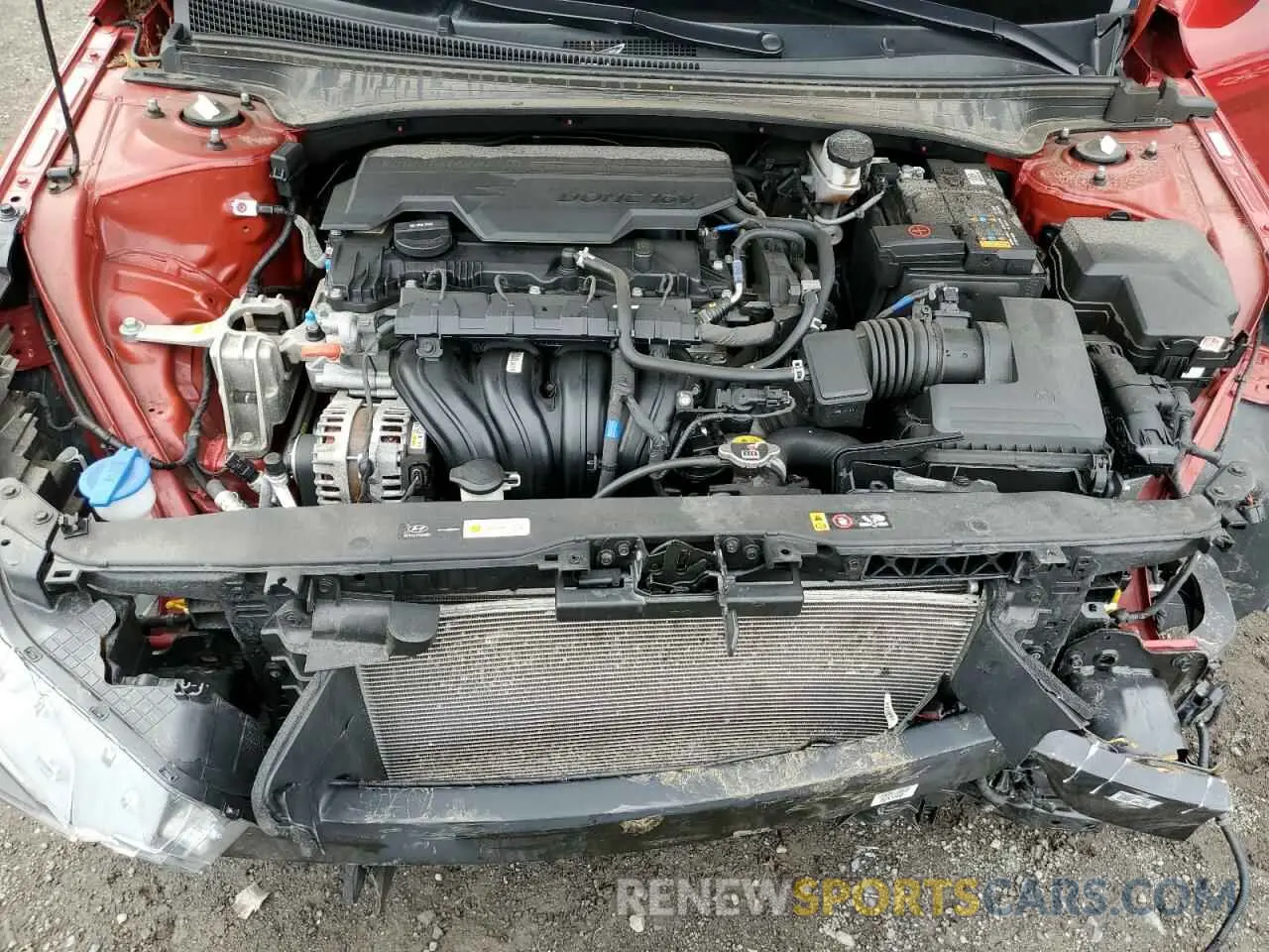 11 fotografías del automóvil dañado KMHLM4AGXNU348825 HYUNDAI ELANTRA 2022