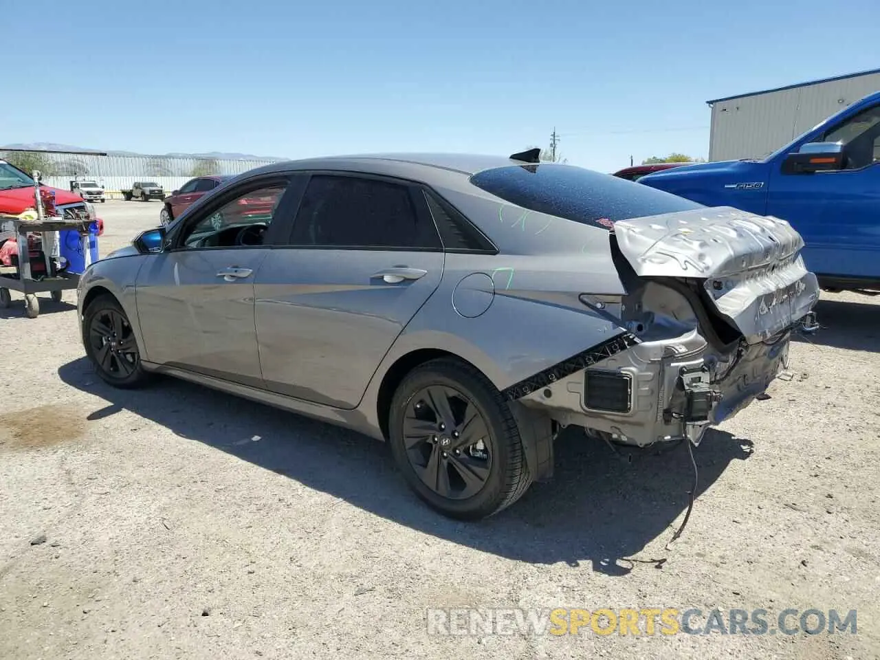 2 fotografías del automóvil dañado KMHLM4AJ1NU027316 HYUNDAI ELANTRA 2022