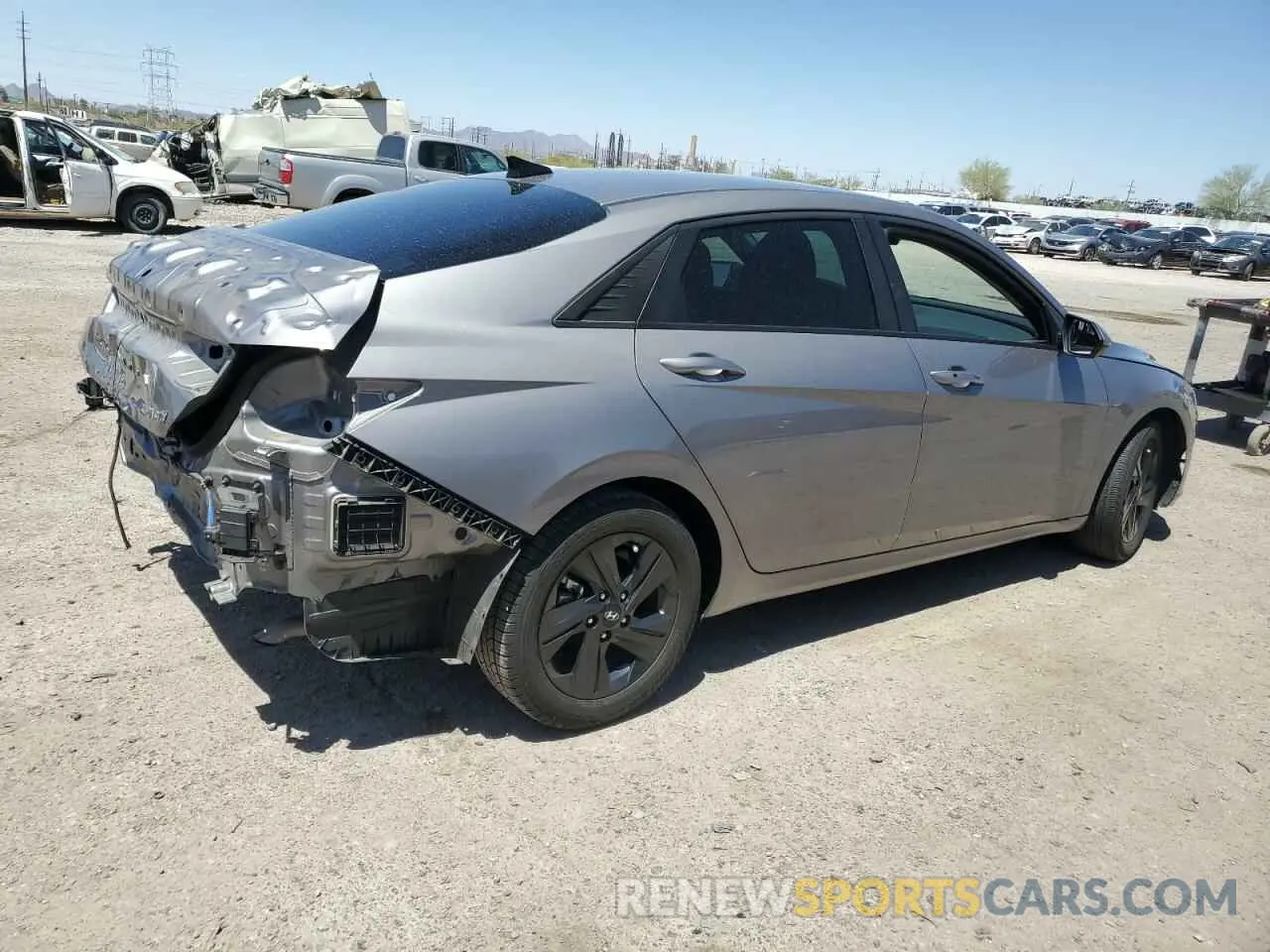 3 fotografías del automóvil dañado KMHLM4AJ1NU027316 HYUNDAI ELANTRA 2022