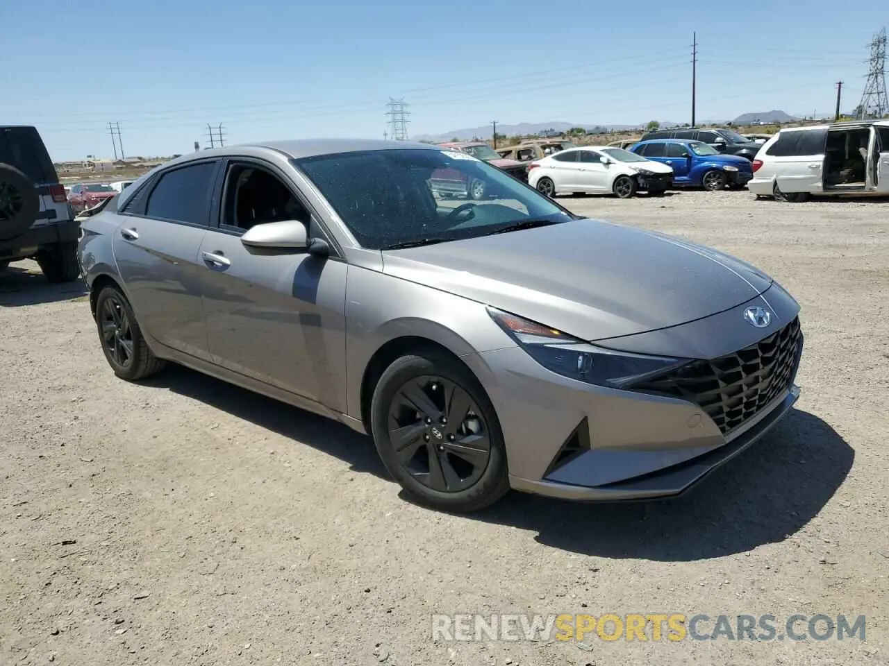 4 fotografías del automóvil dañado KMHLM4AJ1NU027316 HYUNDAI ELANTRA 2022