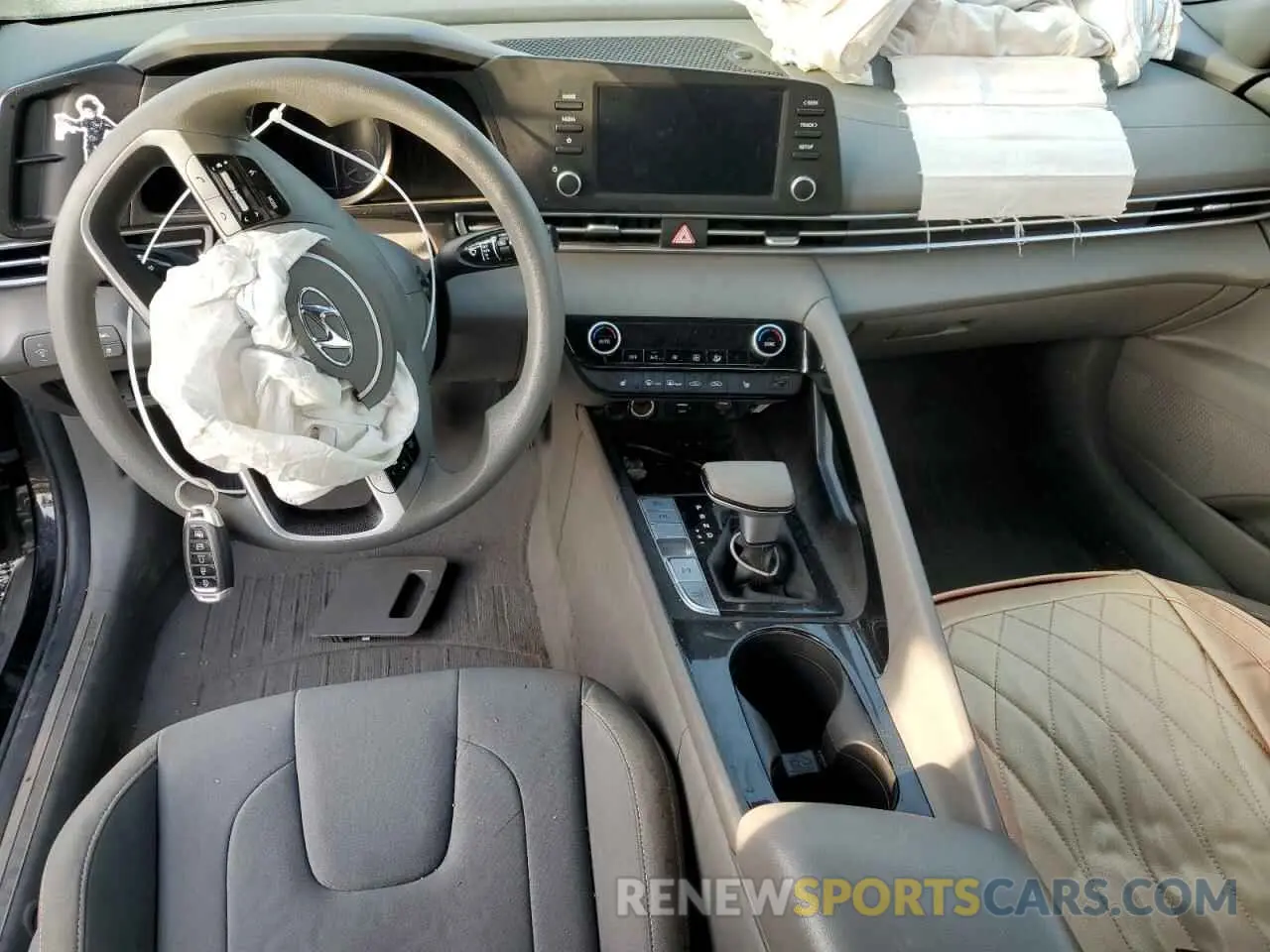 8 fotografías del automóvil dañado KMHLM4AJ6NU031765 HYUNDAI ELANTRA 2022