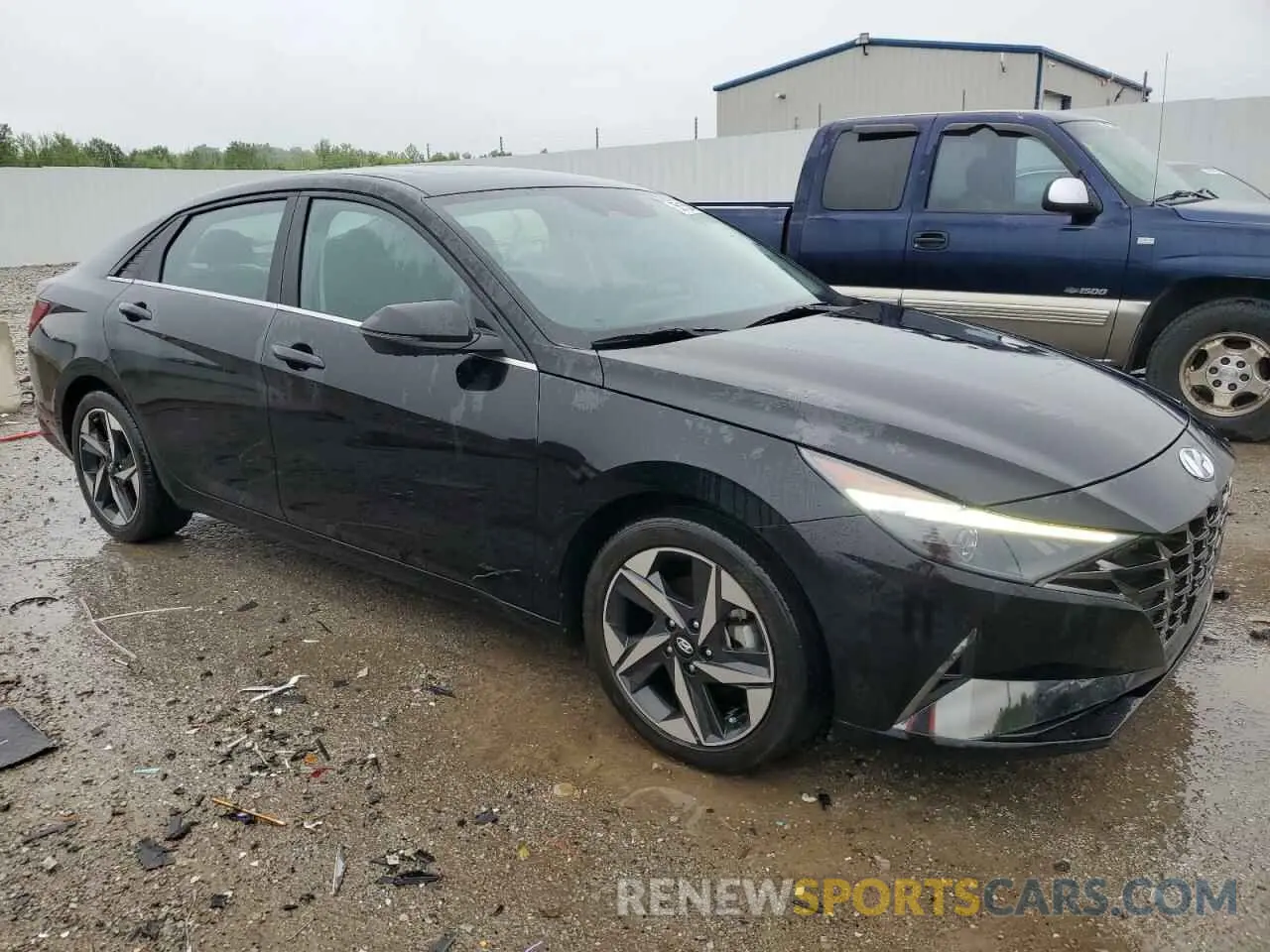 4 fotografías del automóvil dañado KMHLN4AG0NU340214 HYUNDAI ELANTRA 2022