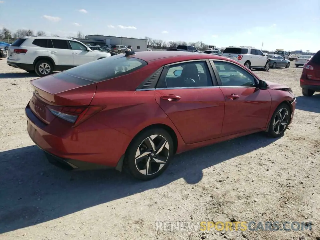 3 fotografías del automóvil dañado KMHLN4AG4NU363821 HYUNDAI ELANTRA 2022